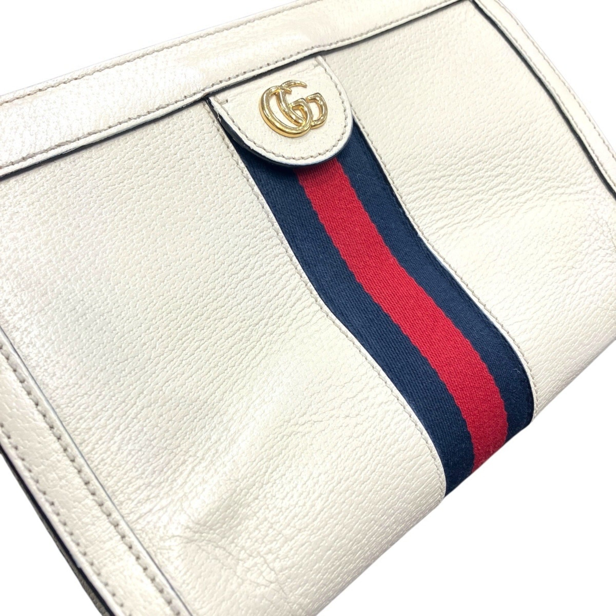 Gucci Sherry Line Leather Shoulder Bag (Pre-Owned)