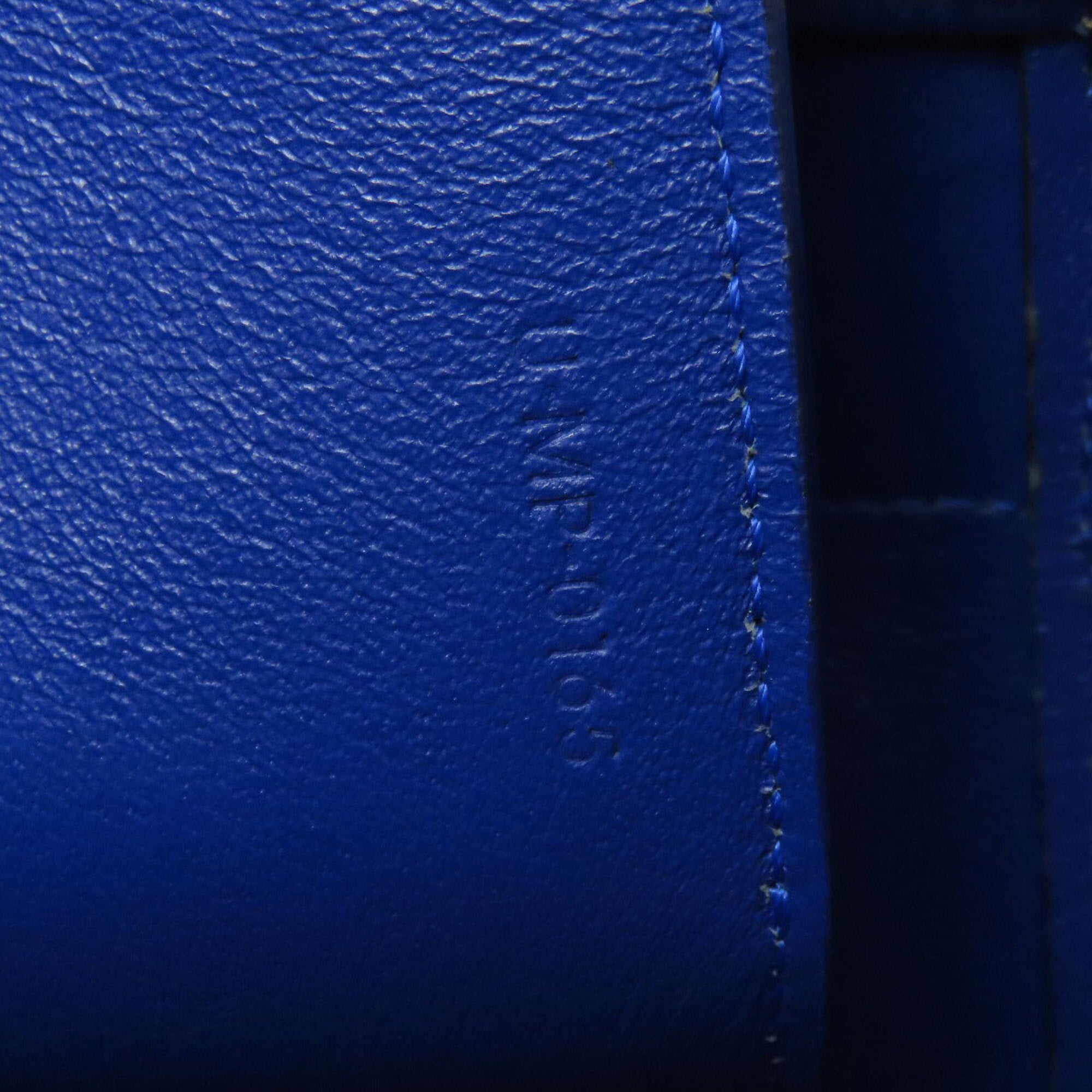 Celine Black Blue Brown Leather Handbag (Pre-Owned)