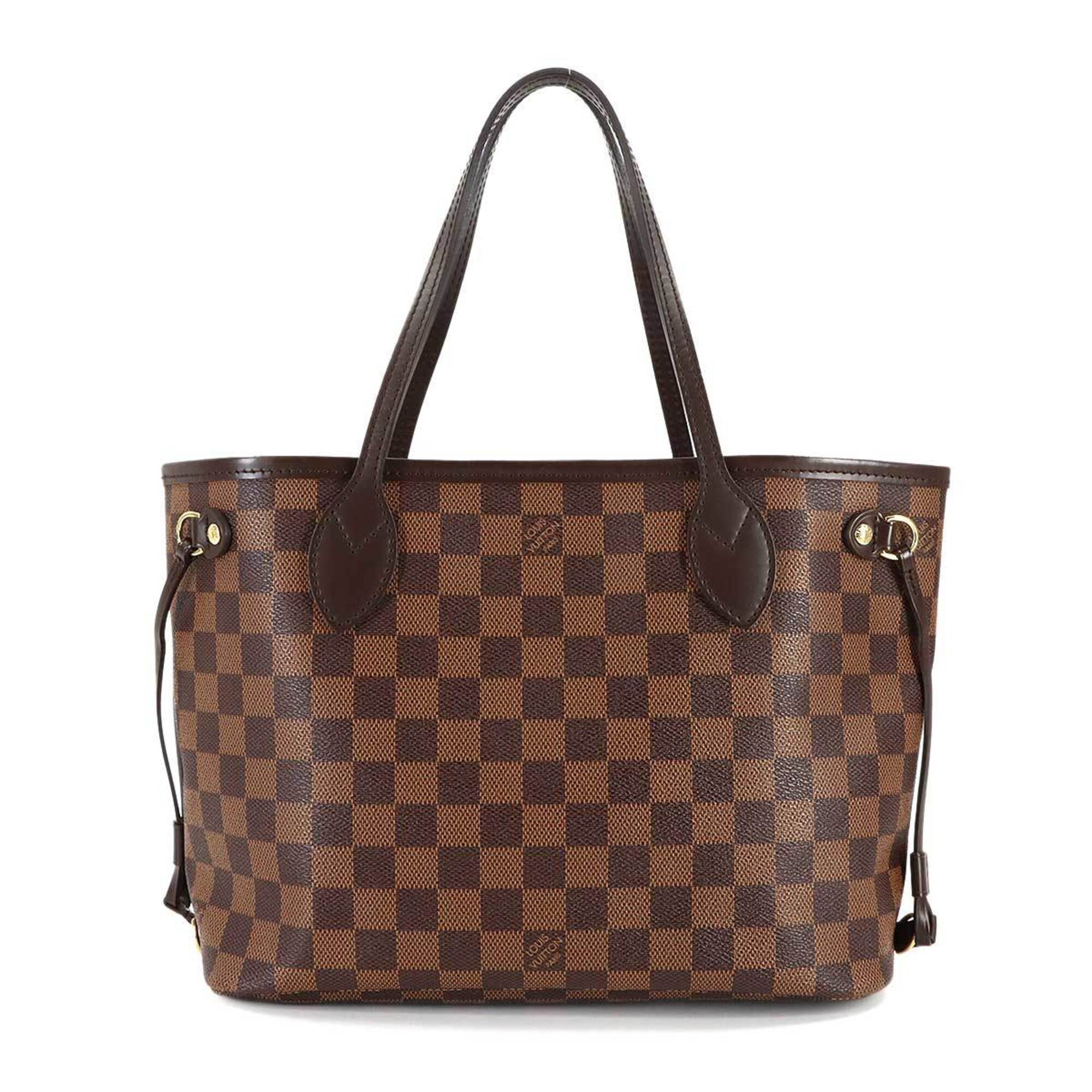 Louis Vuitton Brown Damier Canvas Ebene Damier Canvas Handbag Tote Bag (Pre-Owned)