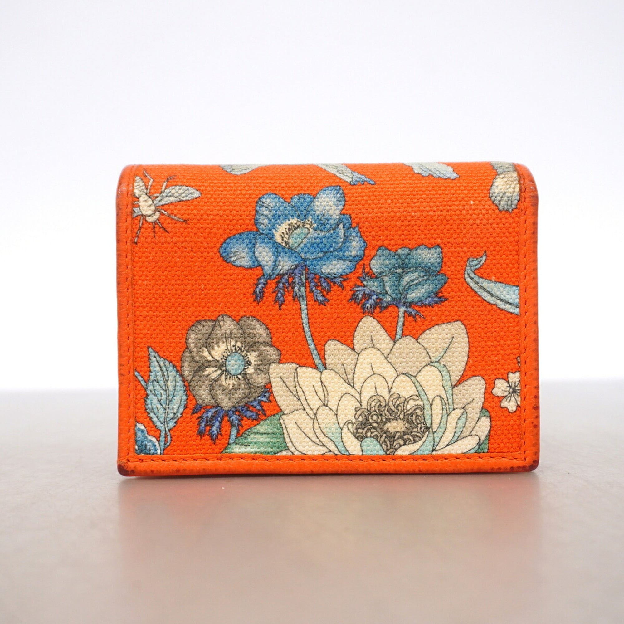 Gucci Orange Canvas Wallet (Bi-Fold) (Pre-Owned)