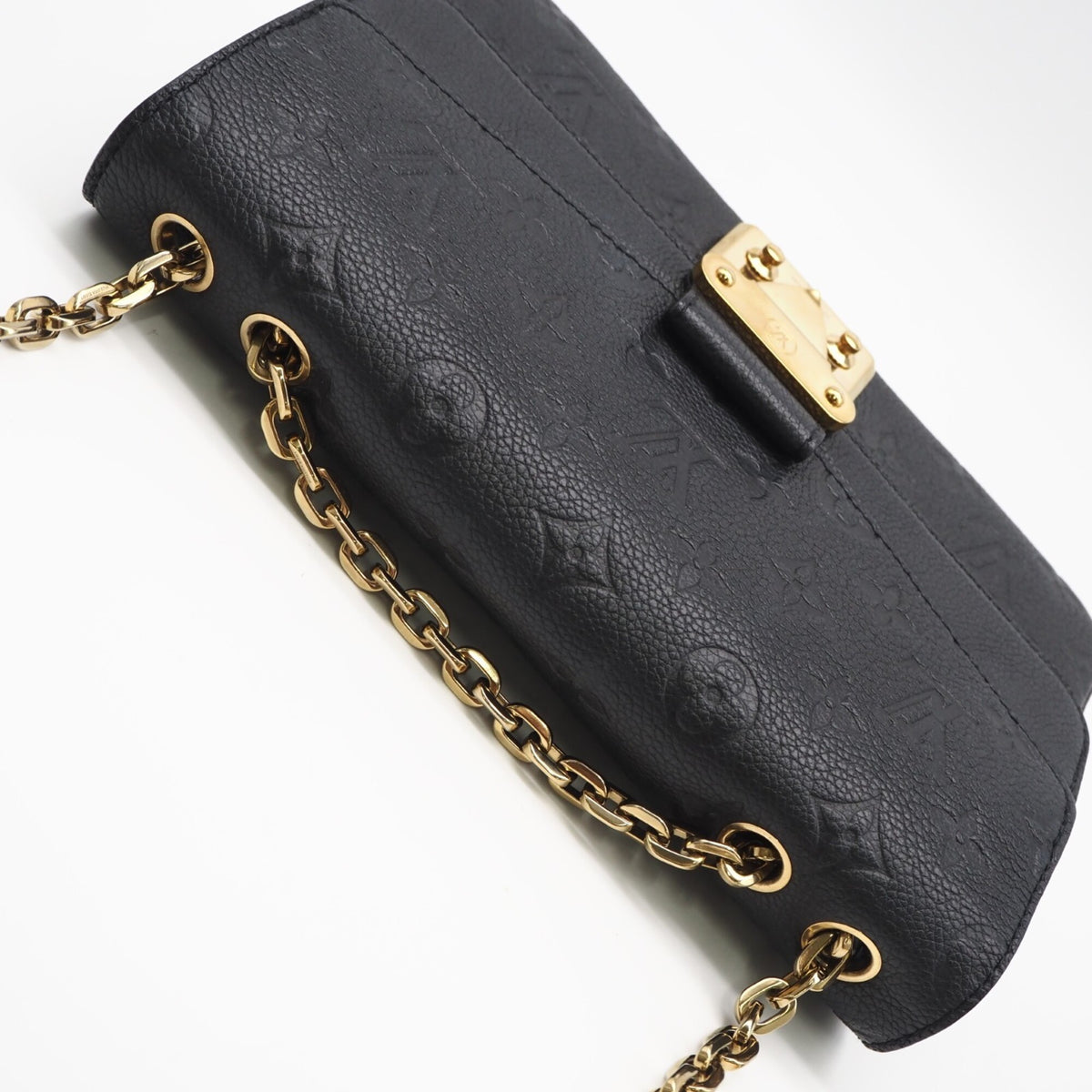 Louis Vuitton Black Leather Shoulder Bag (Pre-Owned)
