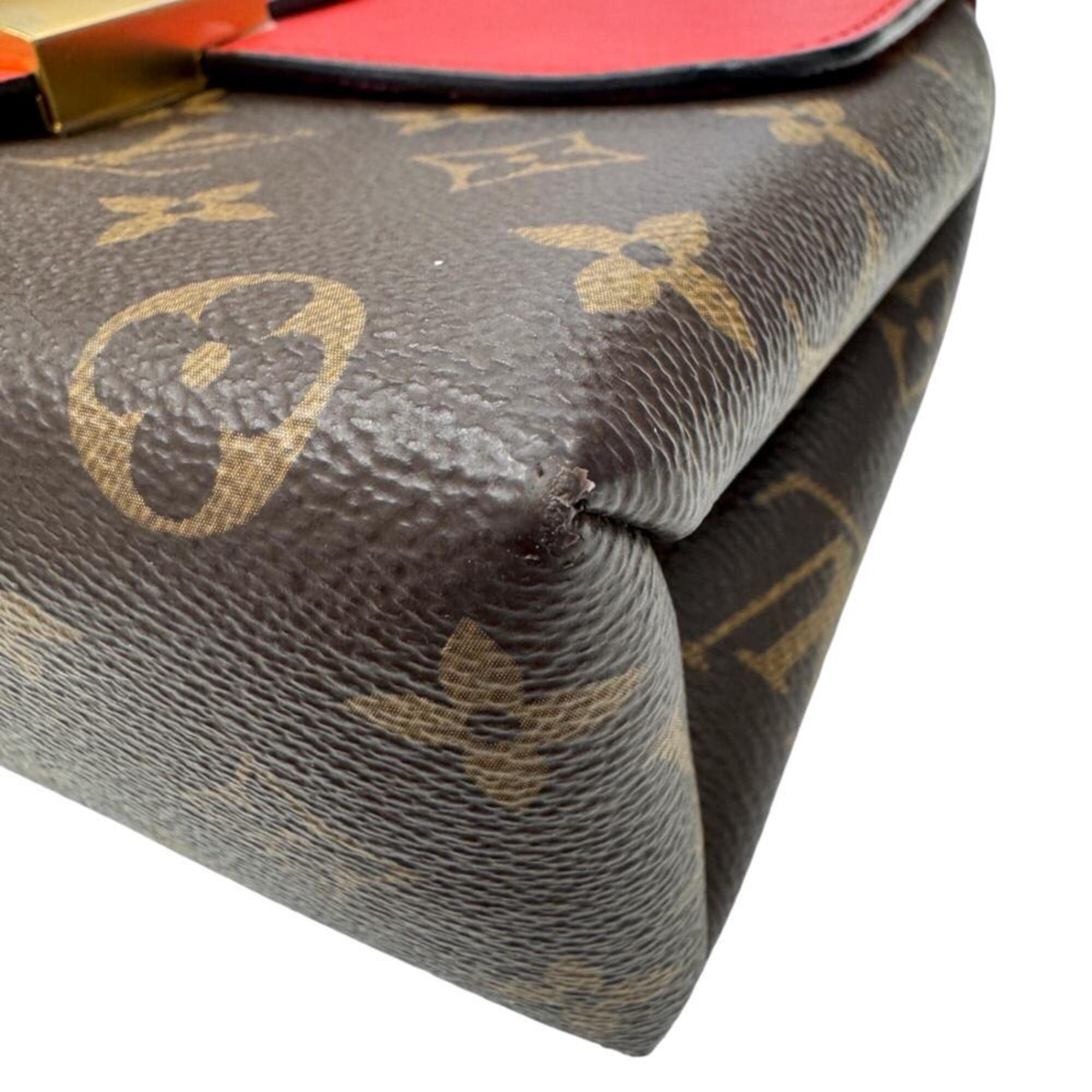 Louis Vuitton Monogram Brown Coquelicots Monogram Monogram Handbag Shoulder Bag (Pre-Owned)