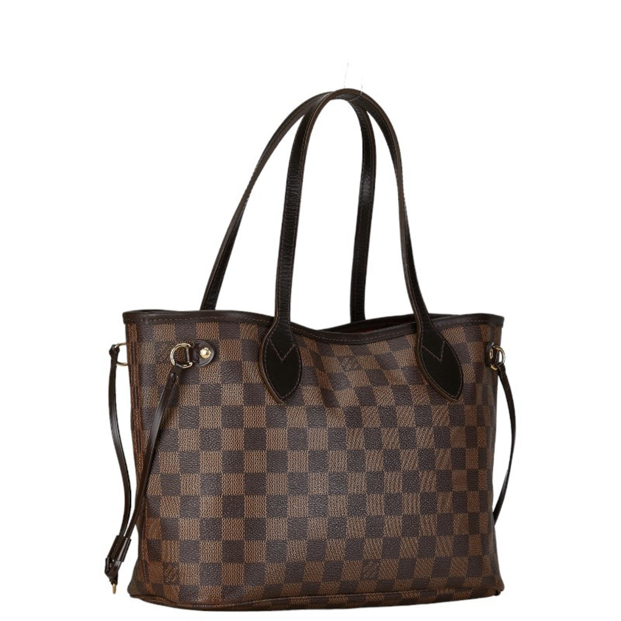 Louis Vuitton Brown Pvc Leather Handbag Pouch Tote Bag (Pre-Owned)