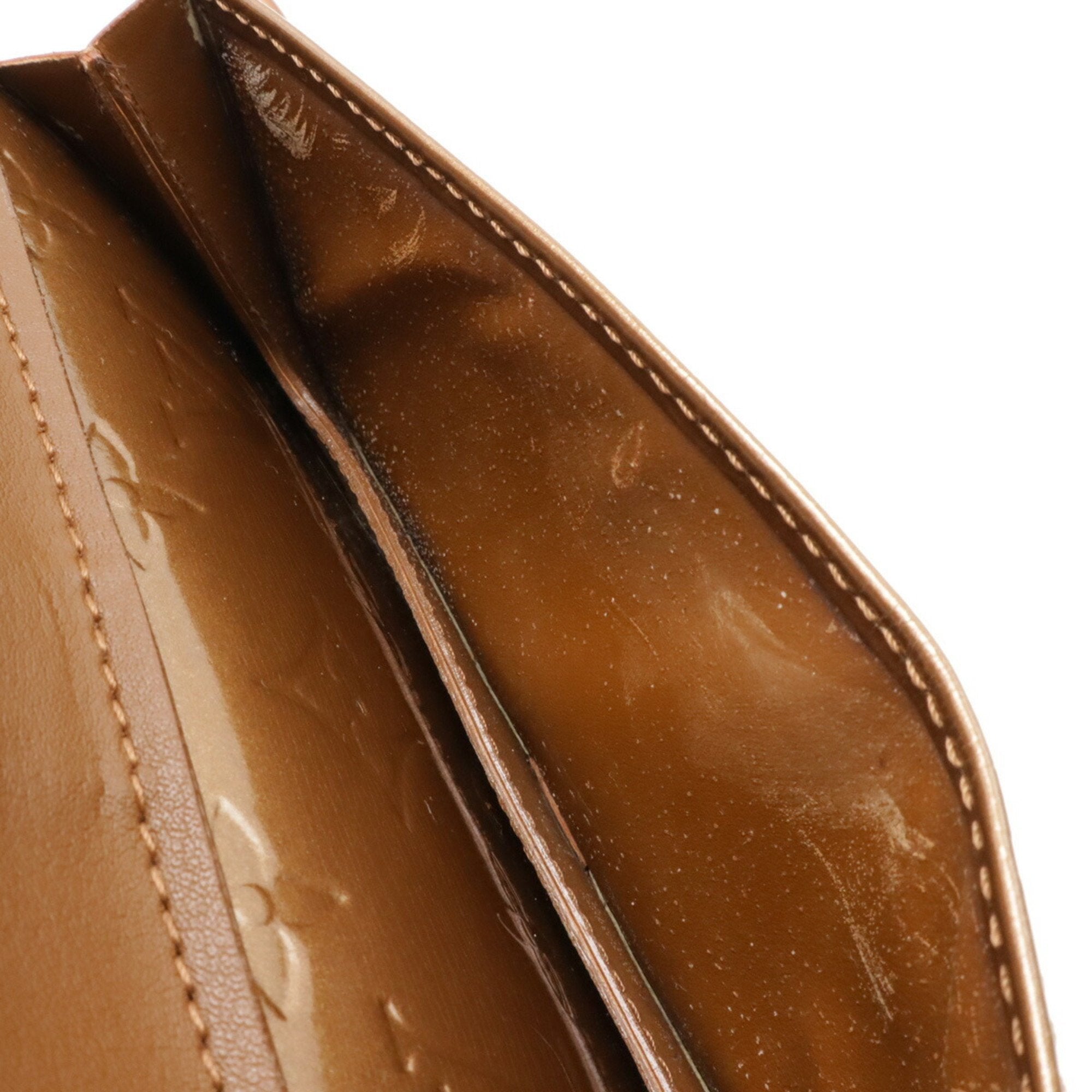 Louis Vuitton Bronze Leather Shoulder Bag (Pre-Owned)