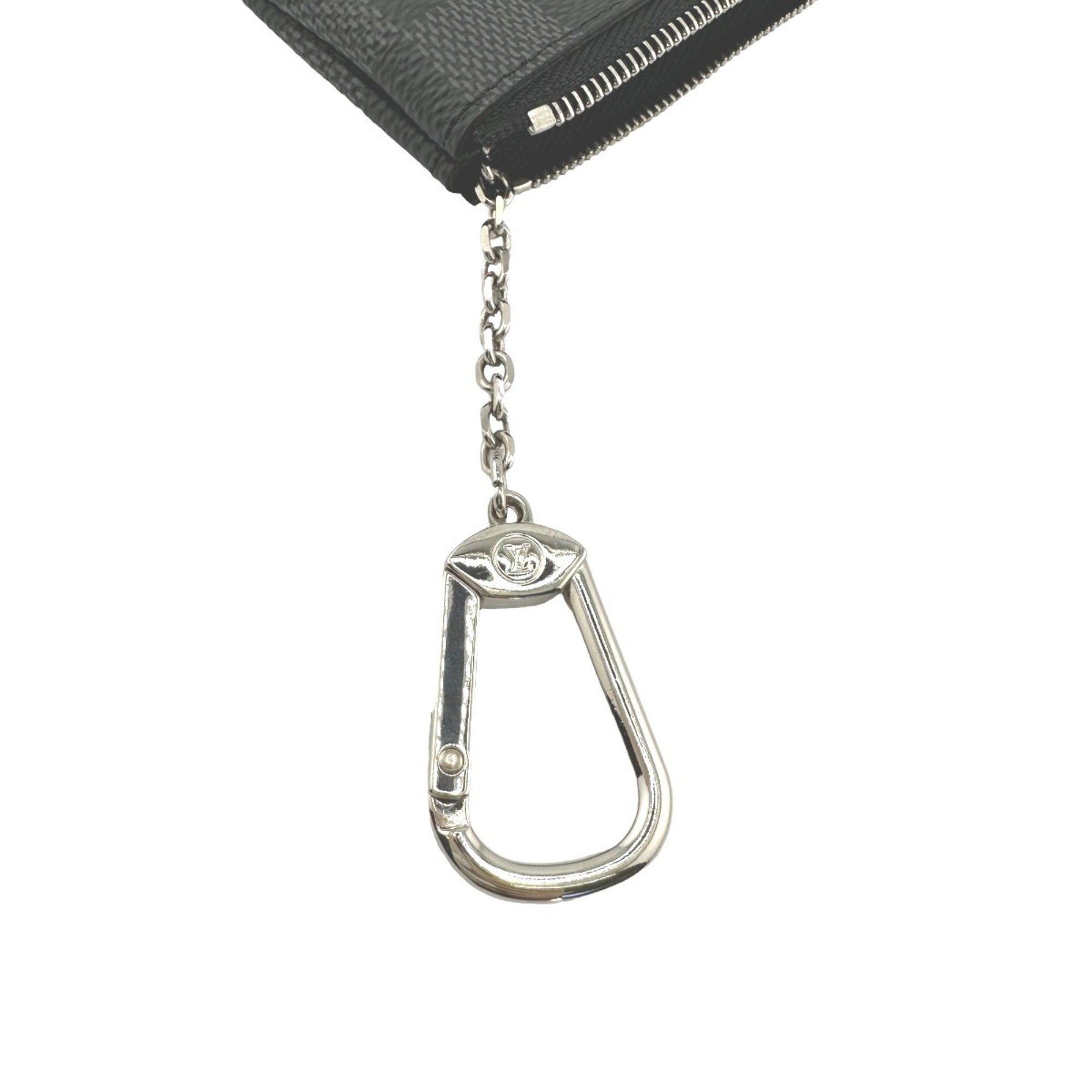 Louis Vuitton Damier Graphite Gray Damier Graphite Coin Purse/Coin Case (Pre-Owned)