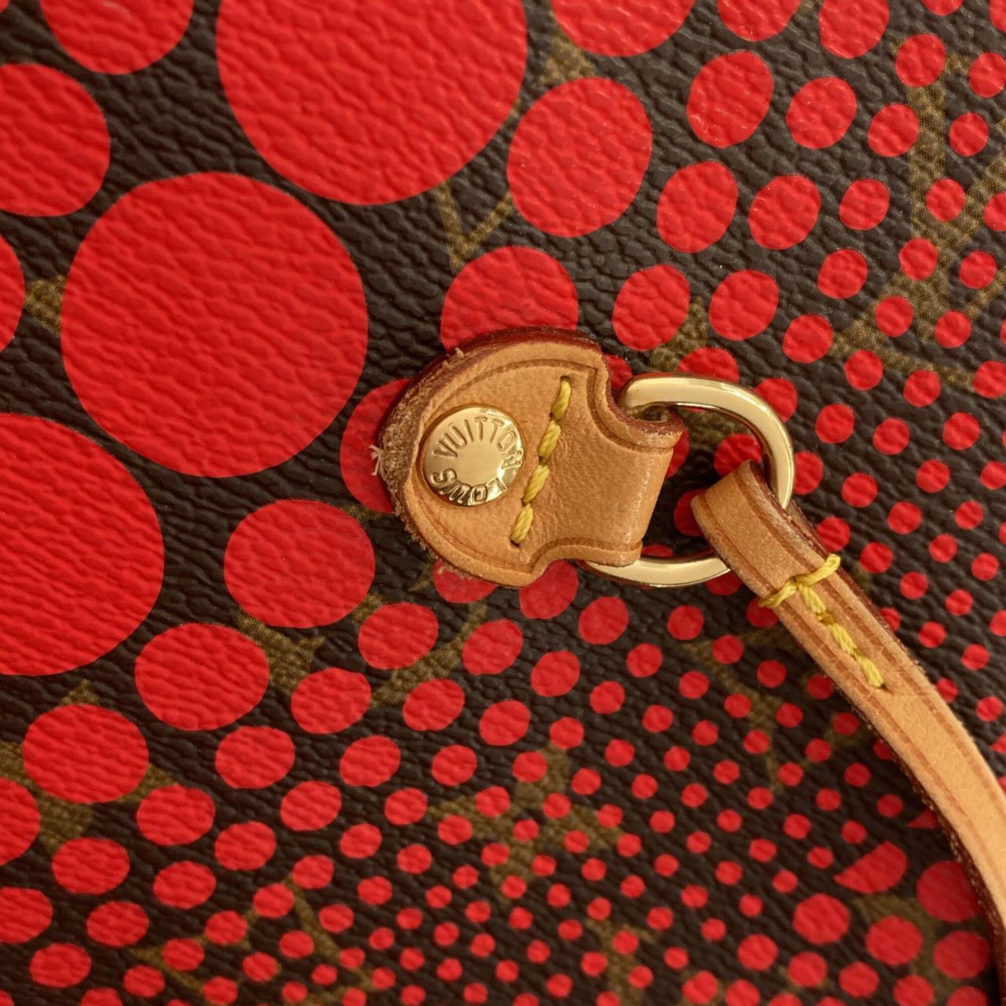 Louis Vuitton Yayoi Kusama Marron Rouge Coated Canvas Handbag (Pre-Owned)