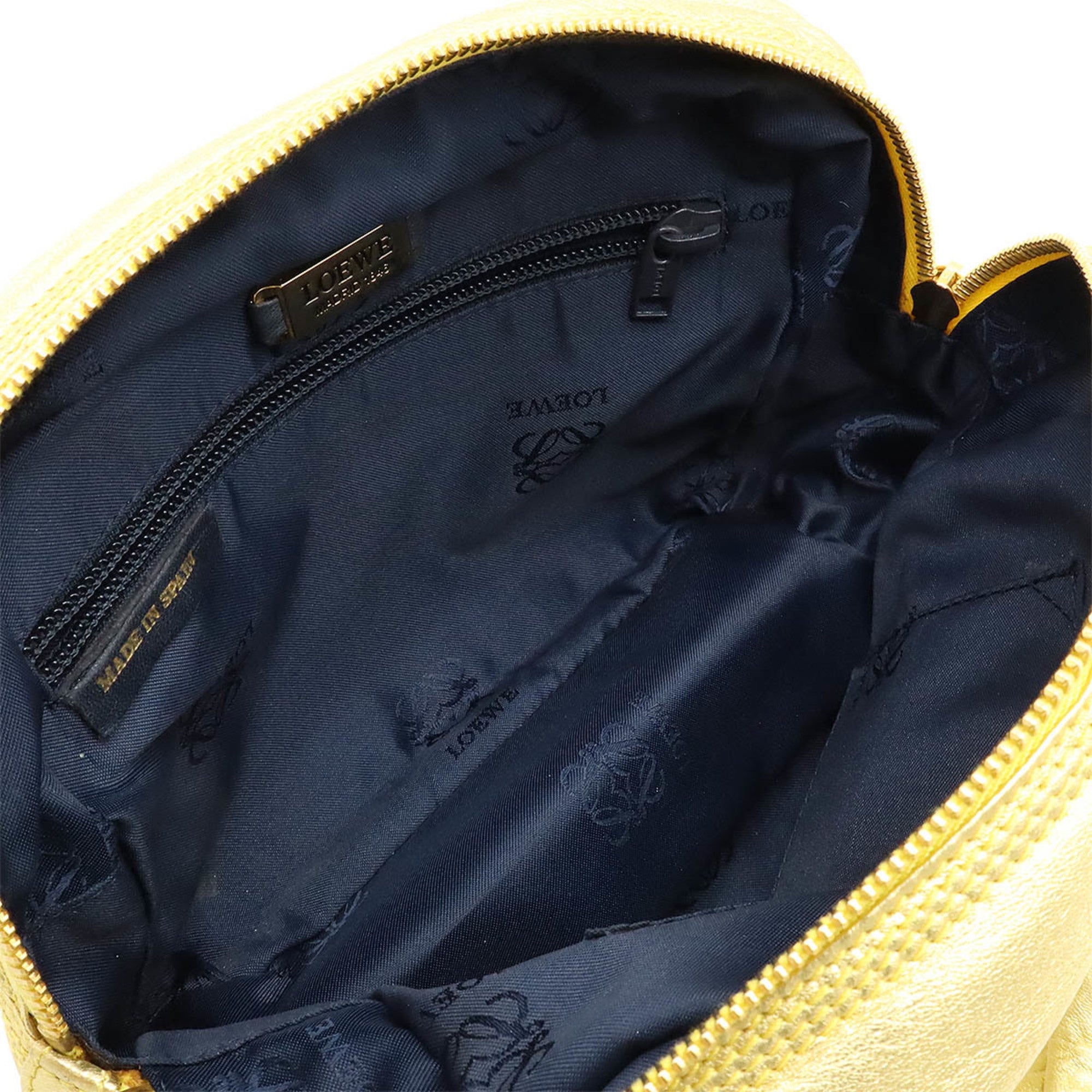 Loewe Metallic Gold Leather Handbag (Pre-Owned)