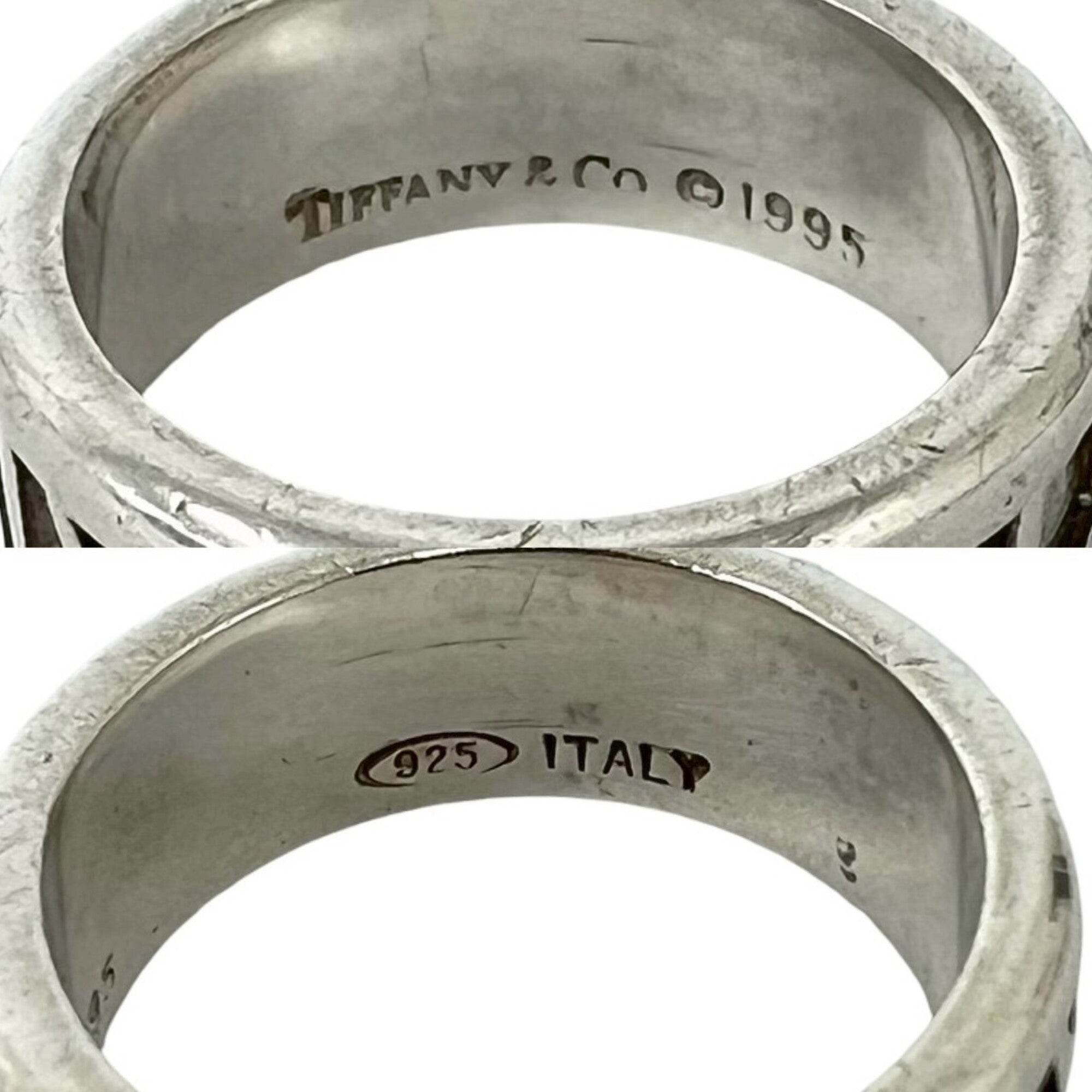 Tiffany Silver Silver 925 Band Ring (Pre-Owned)