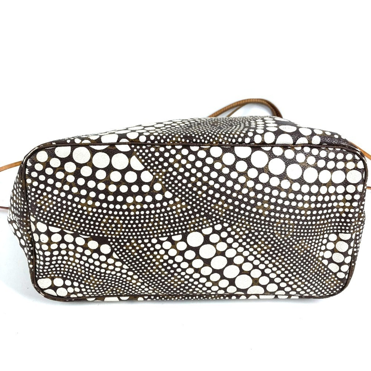 Louis Vuitton Brown White Monogram Canvas Shoulder Bag Tote Bag (Pre-Owned)