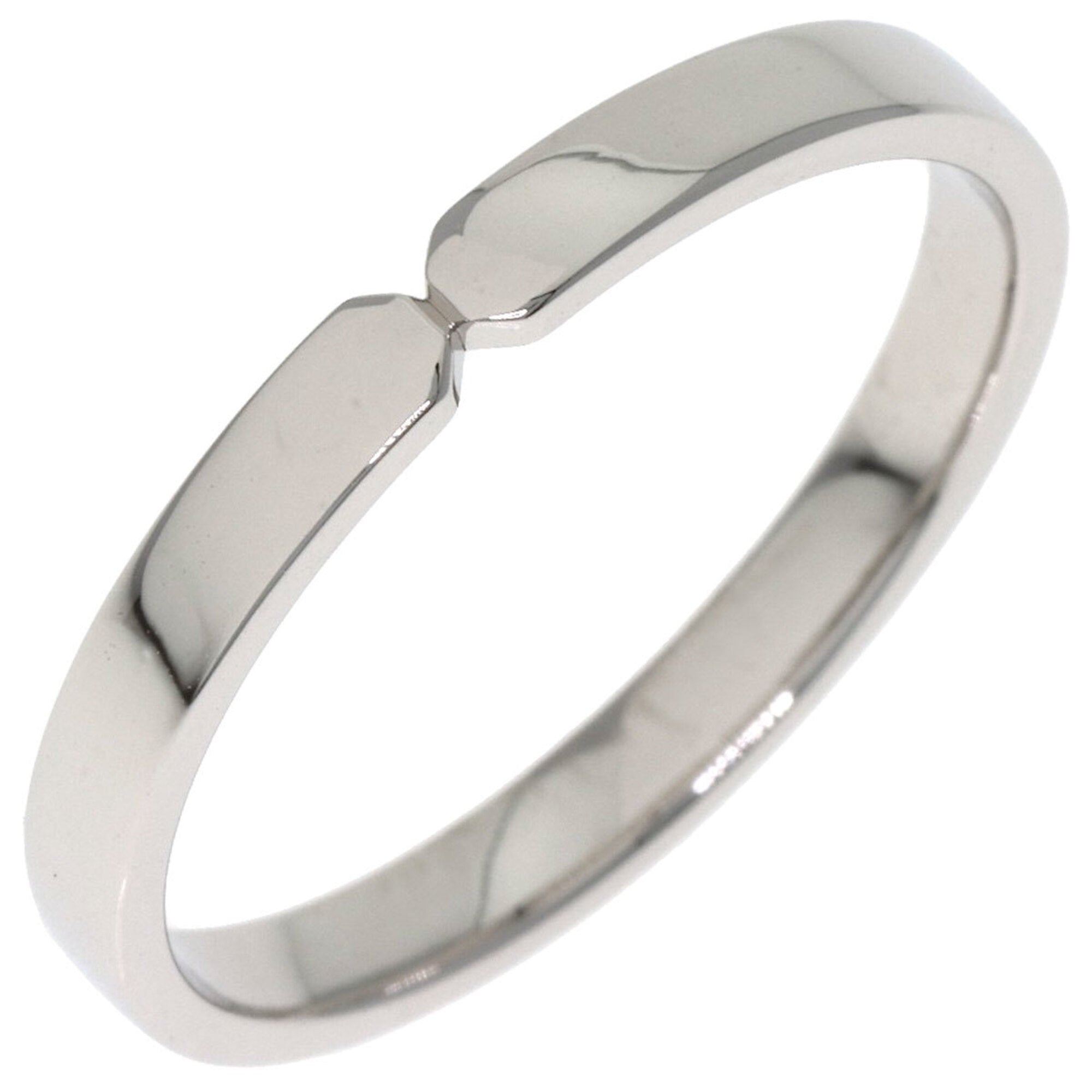 Hermes Platinum 950 Band Ring (Pre-Owned)