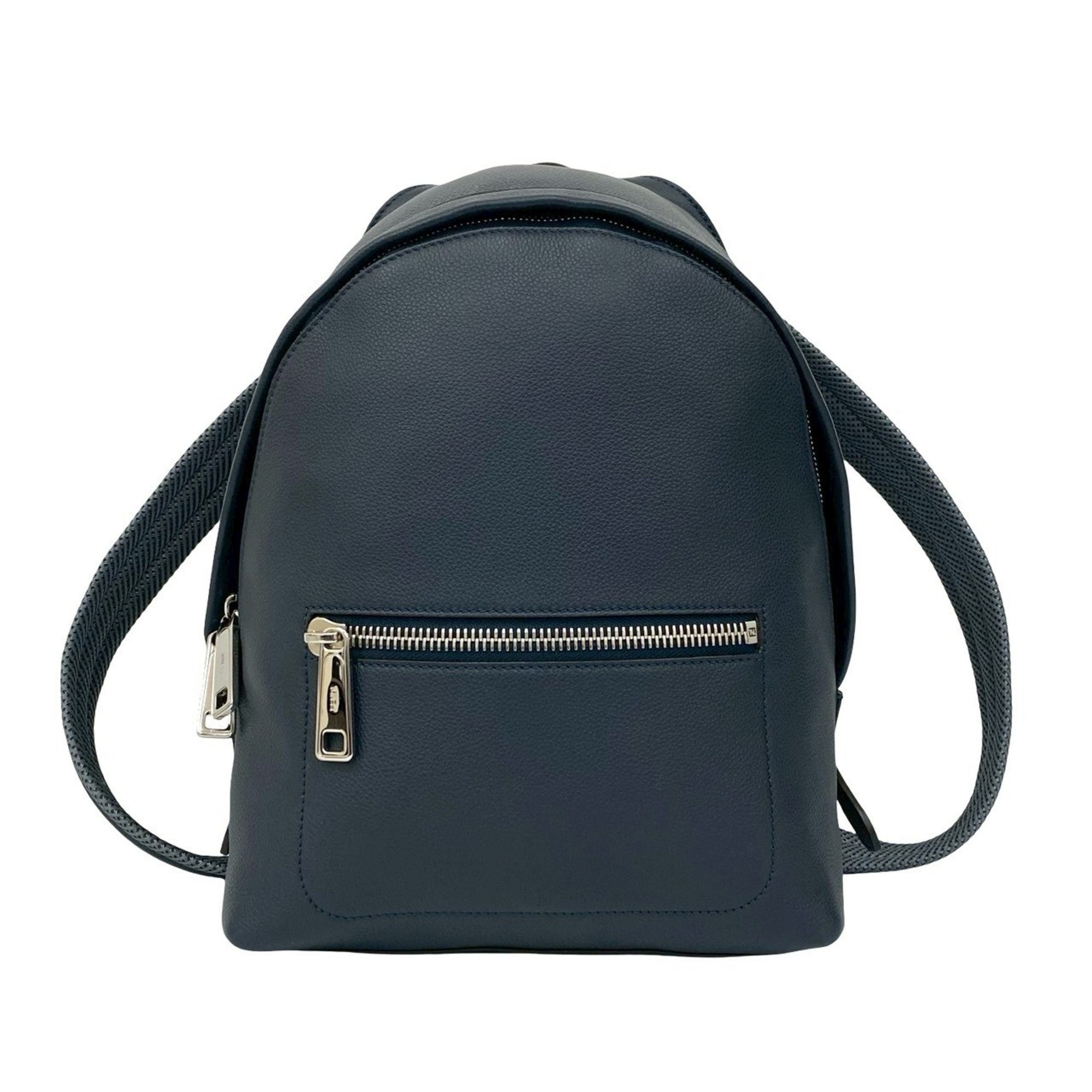 Fendi Navy Leather Backpack (Pre-Owned)