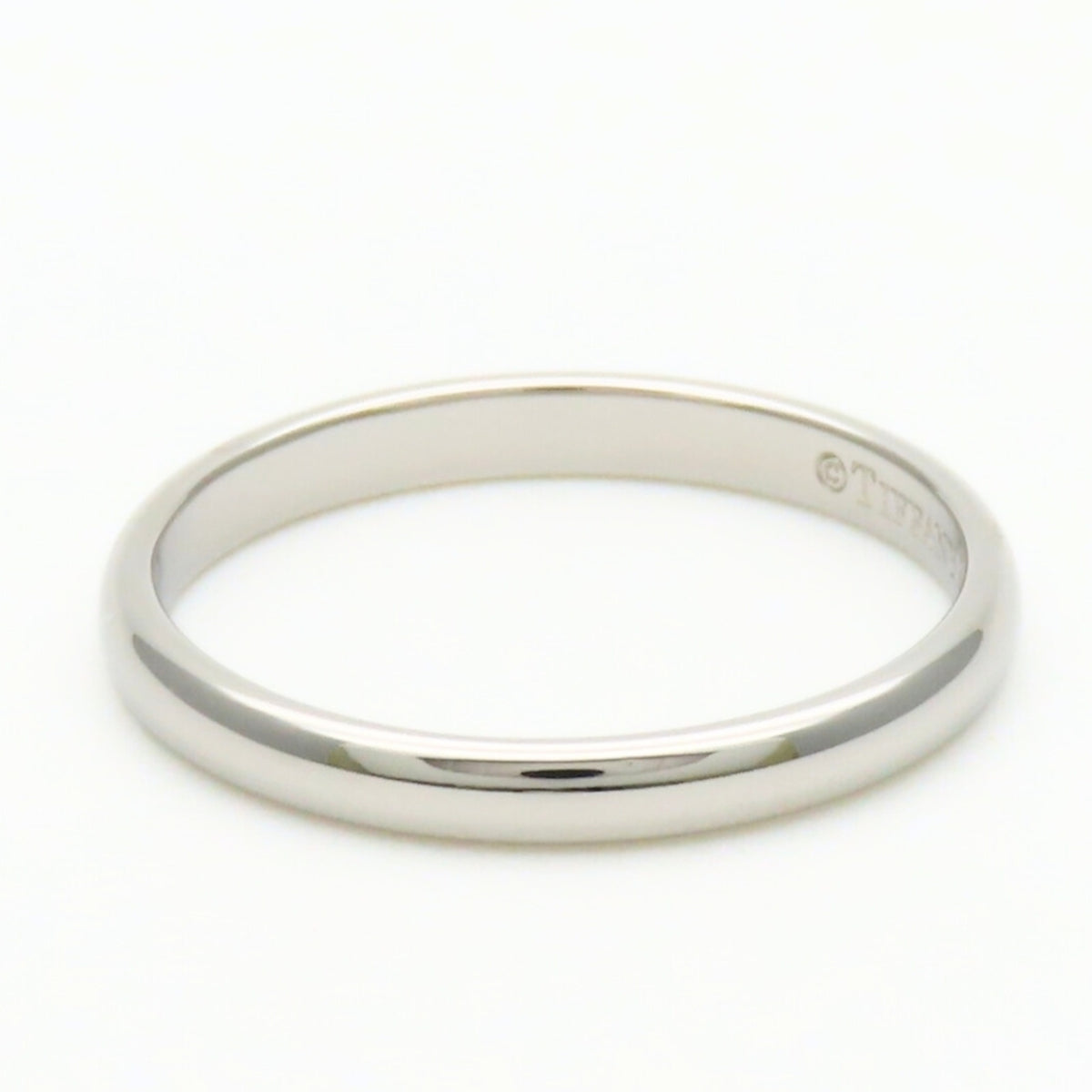 Tiffany Platinum Platinum 950 Band Ring (Pre-Owned)
