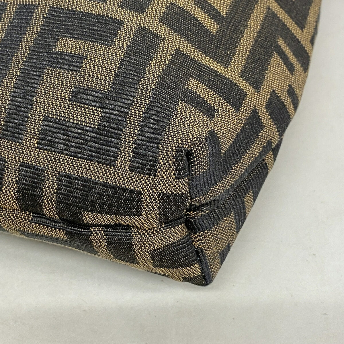 Fendi Brown Nylon Canvas Handbag (Pre-Owned)