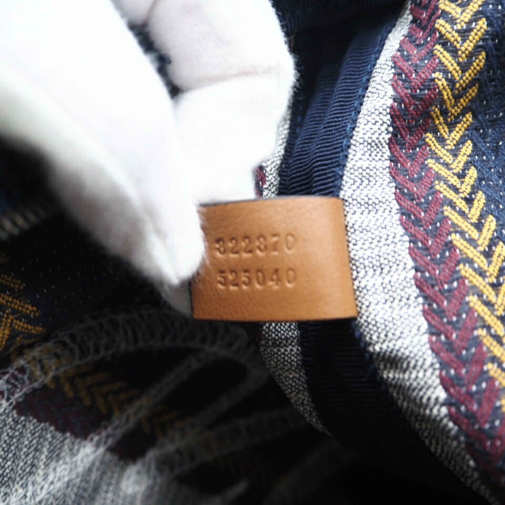 Gucci Multi-Color Navy Canvas Clutch Bag Pouch (Pre-Owned)