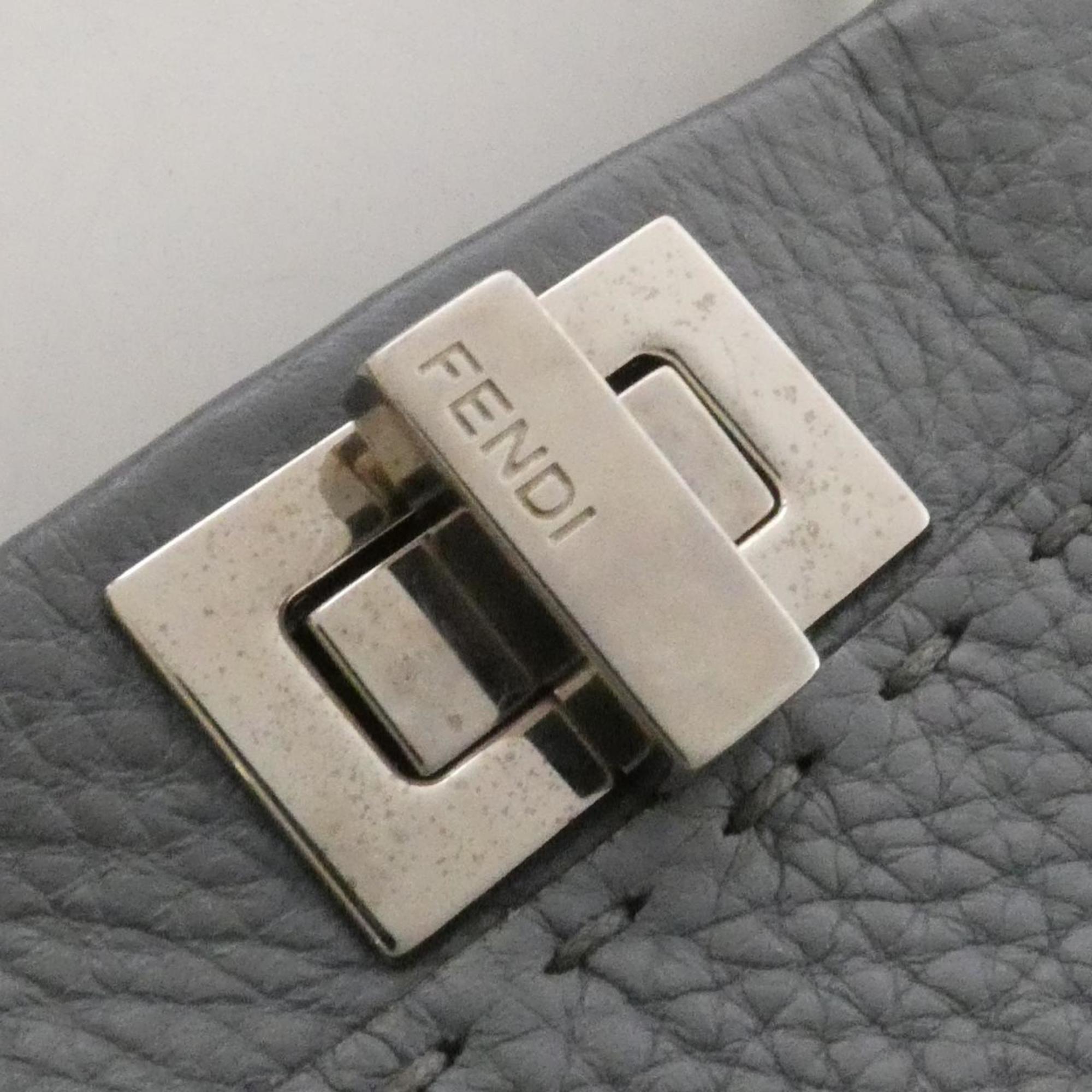 Fendi Bordeaux Handbag (Pre-Owned)
