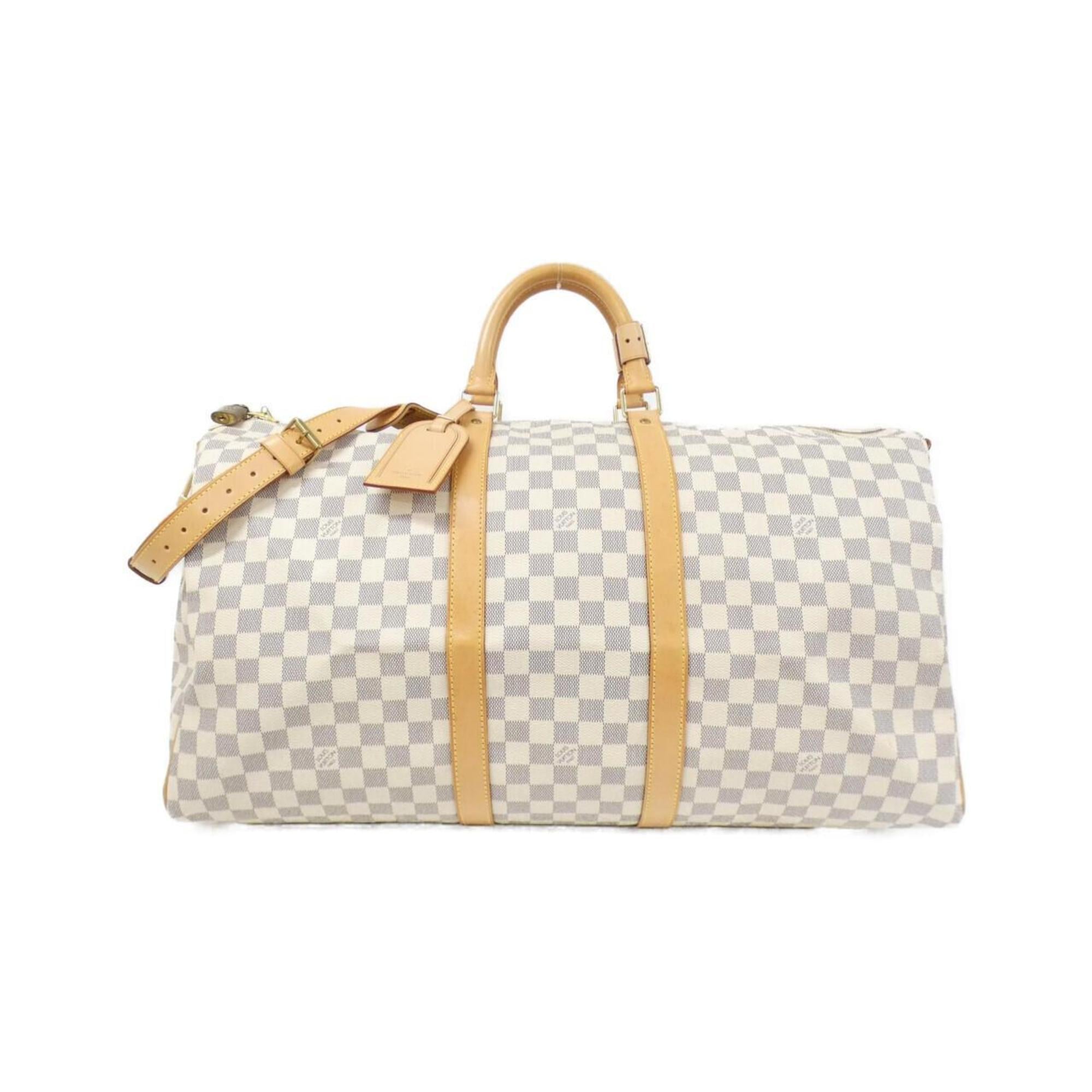 Louis Vuitton Azur Coated Canvas Boston Bag (Pre-Owned)