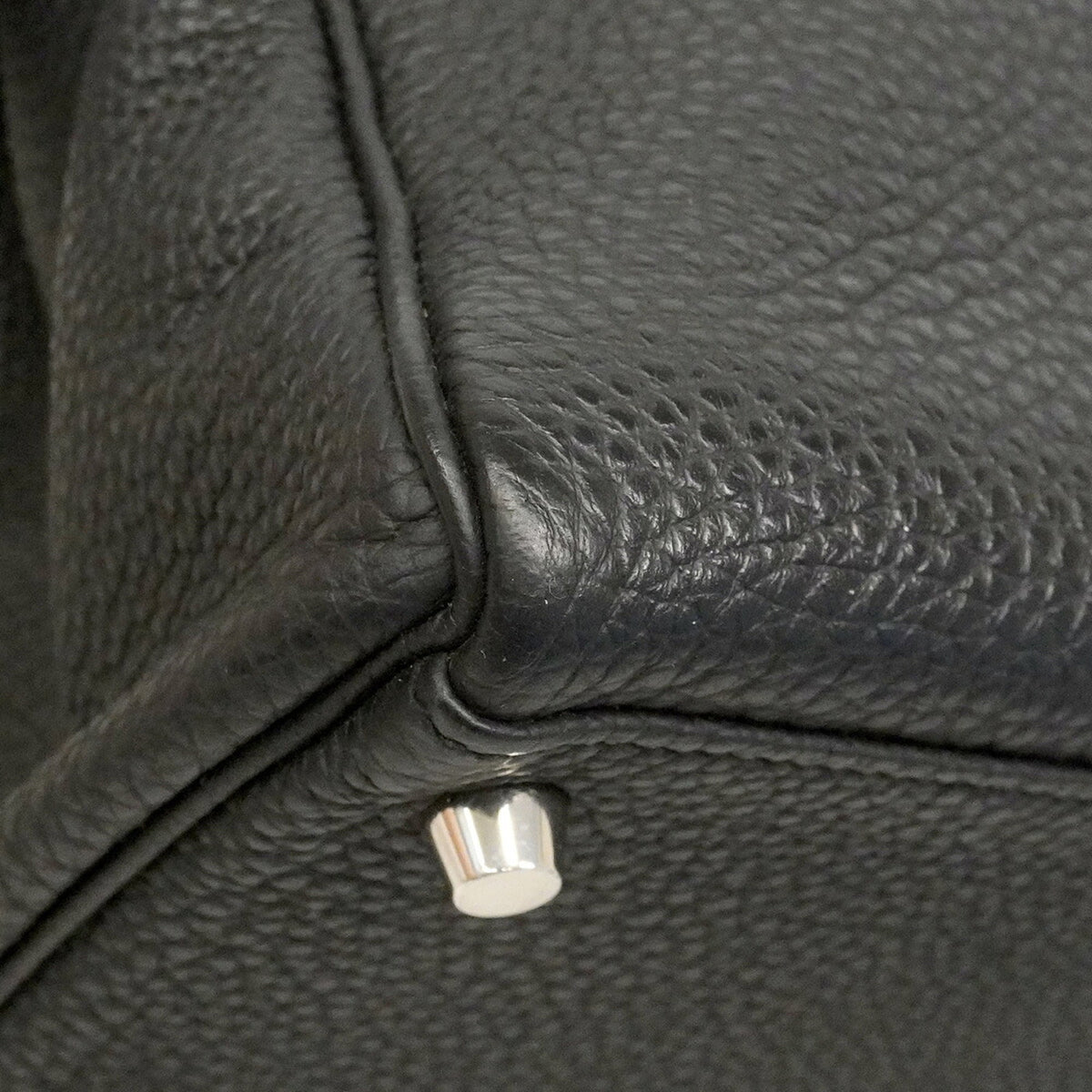 Hermes Black Togo Leather Handbag (Pre-Owned)