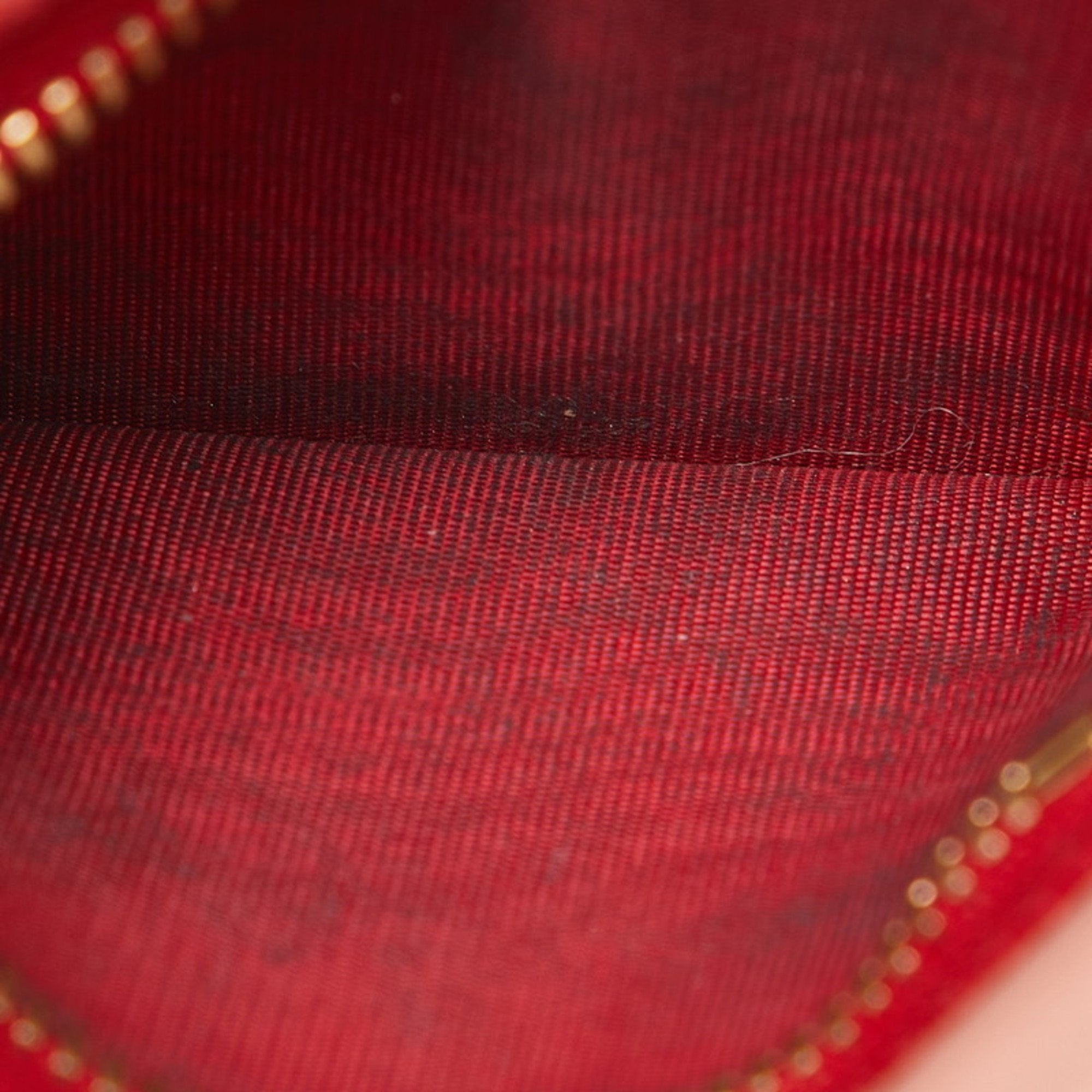 Christian Louboutin Gold Pink Leather Wallet (Tri-Fold) (Pre-Owned)