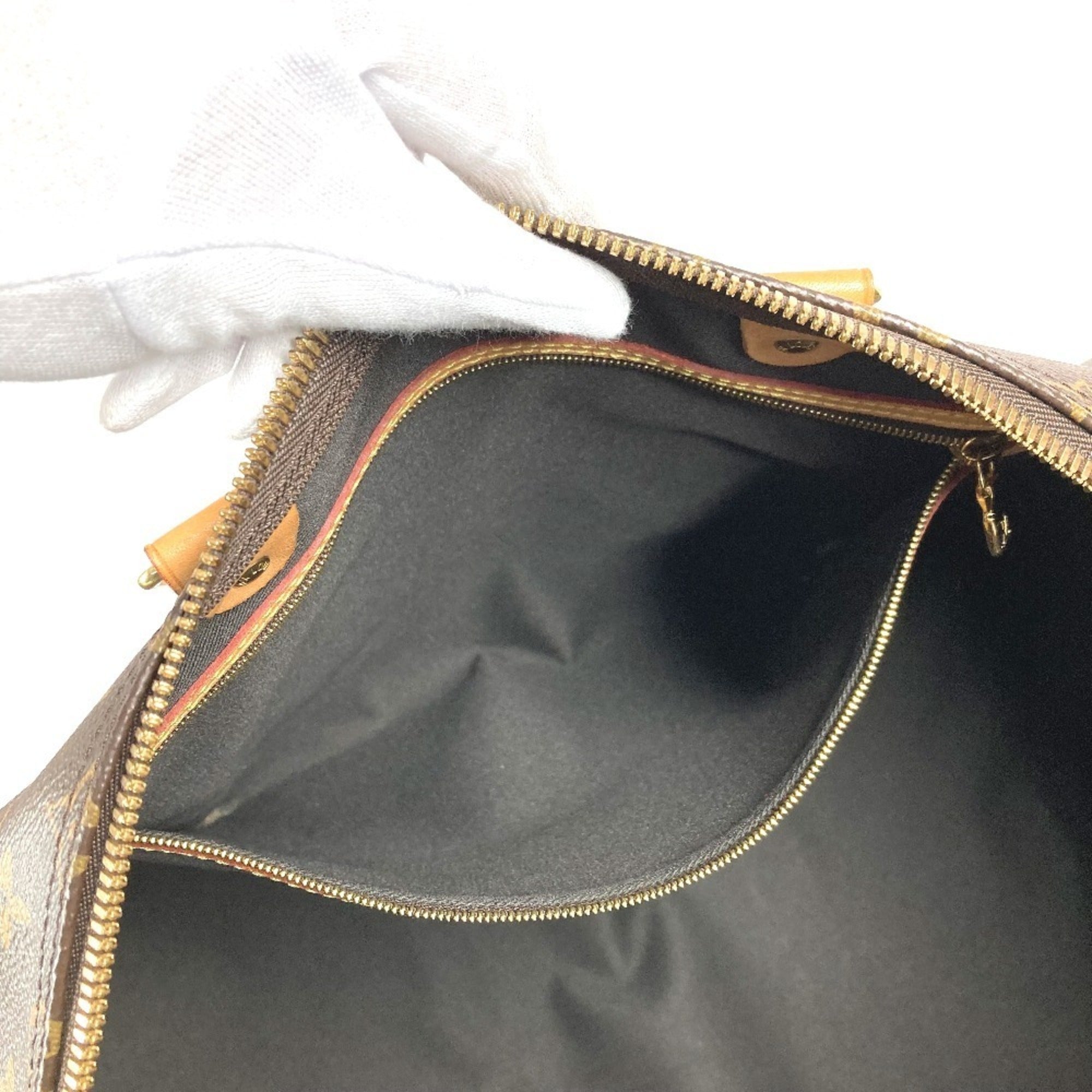 Louis Vuitton Blue Brown Monogram Boston Bag Shoulder Bag (Pre-Owned)