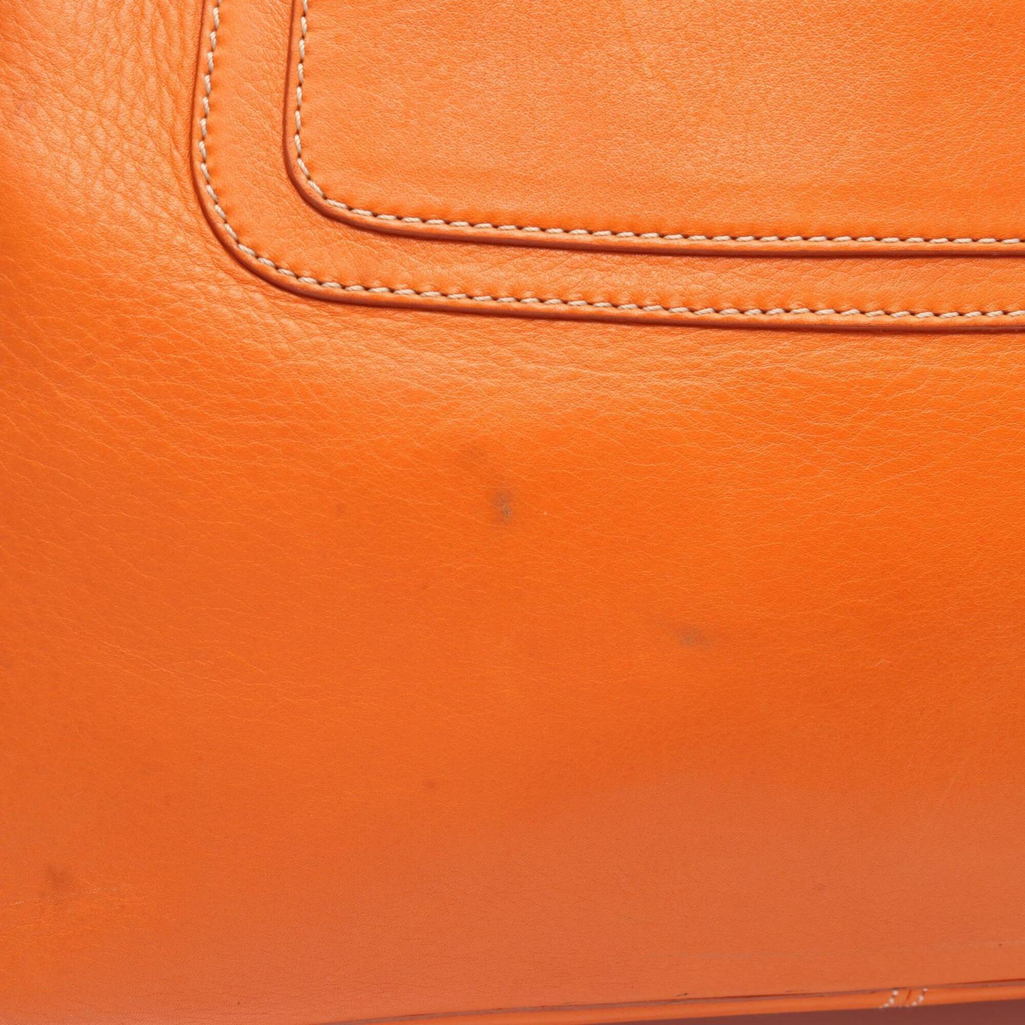 Celine Orange Leather Handbag (Pre-Owned)