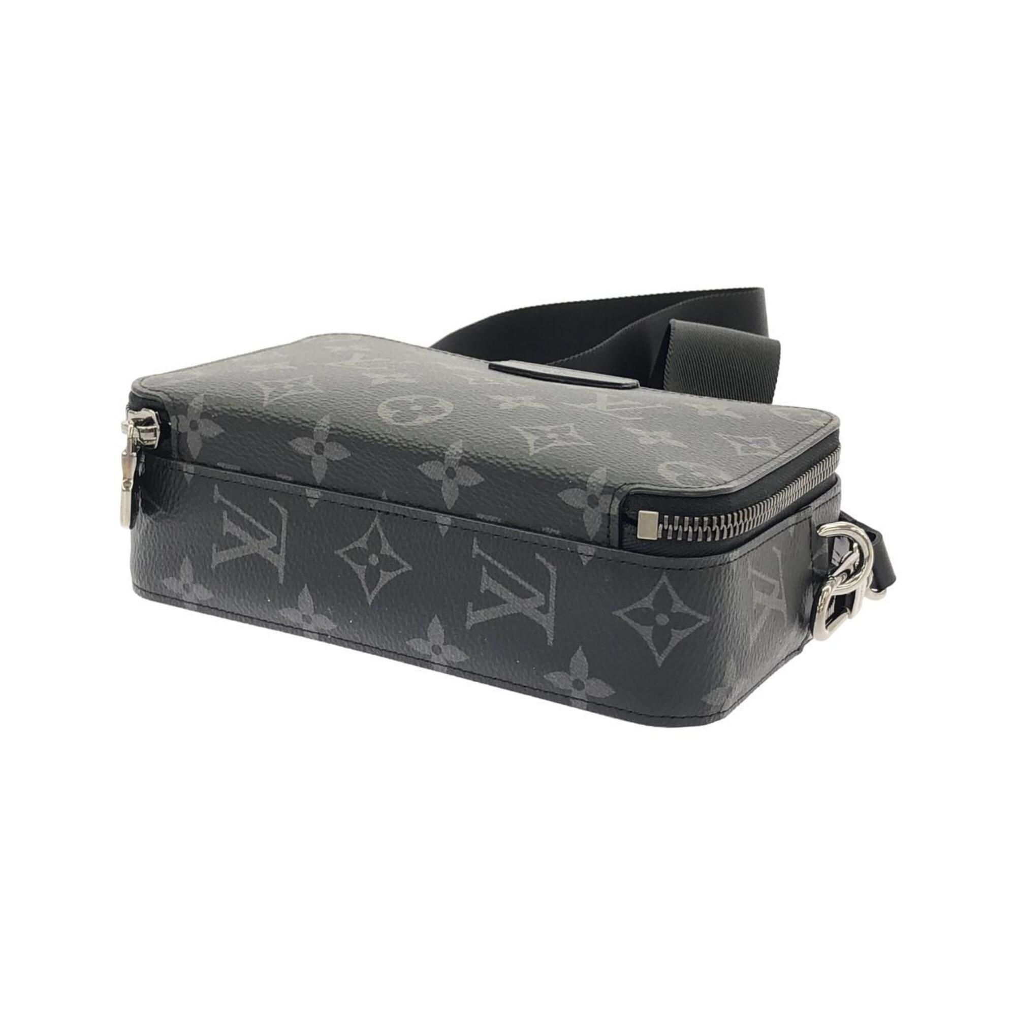 Louis Vuitton Black Coated Canvas Shoulder Bag (Pre-Owned)