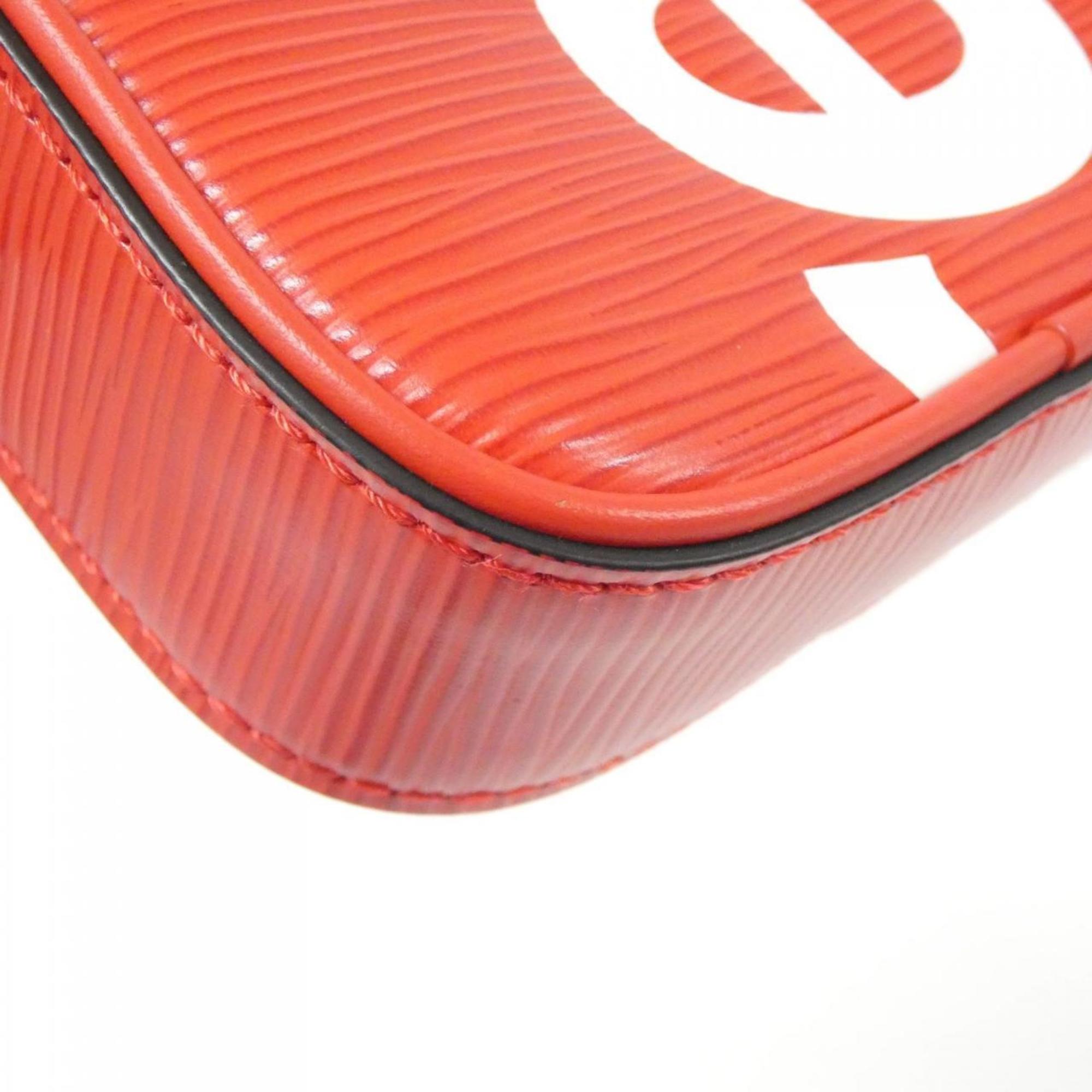 Louis Vuitton Rouge Leather Shoulder Bag (Pre-Owned)