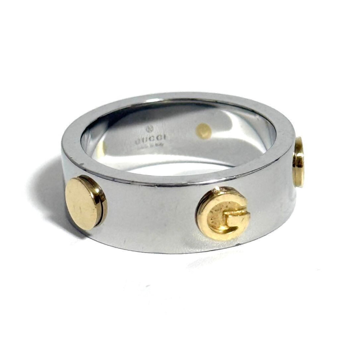 Gucci Gold Plating Stainless Steel Band Ring (Pre-Owned)
