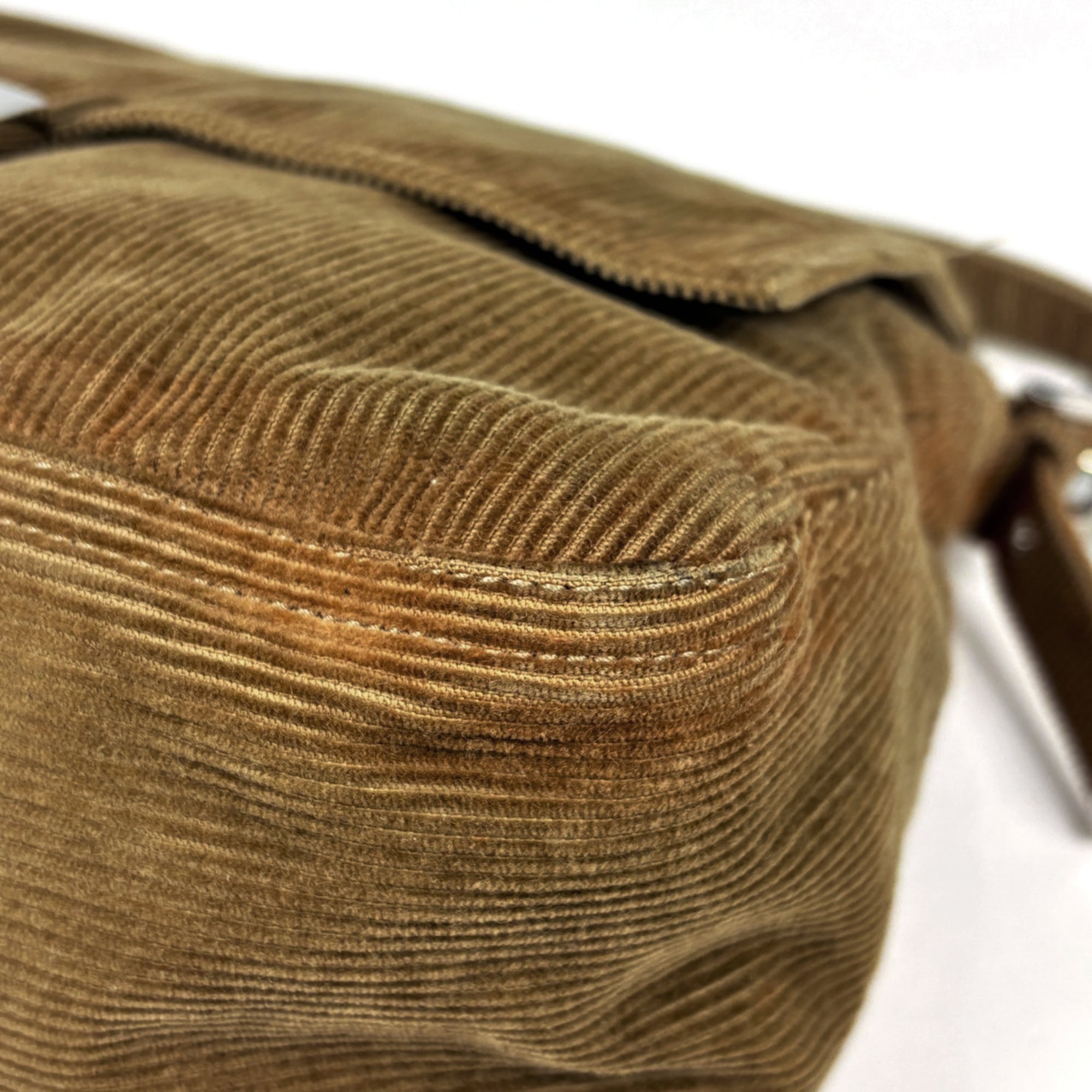 Fendi Brown Suede Shoulder Bag (Pre-Owned)