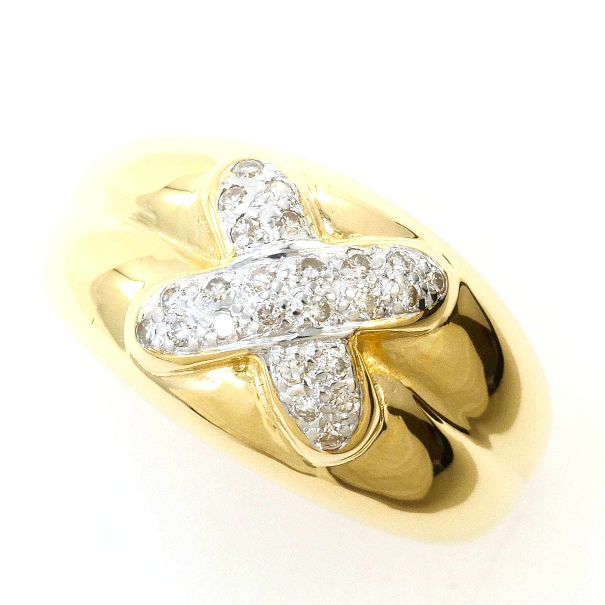 Unbranded White Gold Yellow Gold Yellow Gold (18K) White Gold (18K) Band Ring (Pre-Owned)