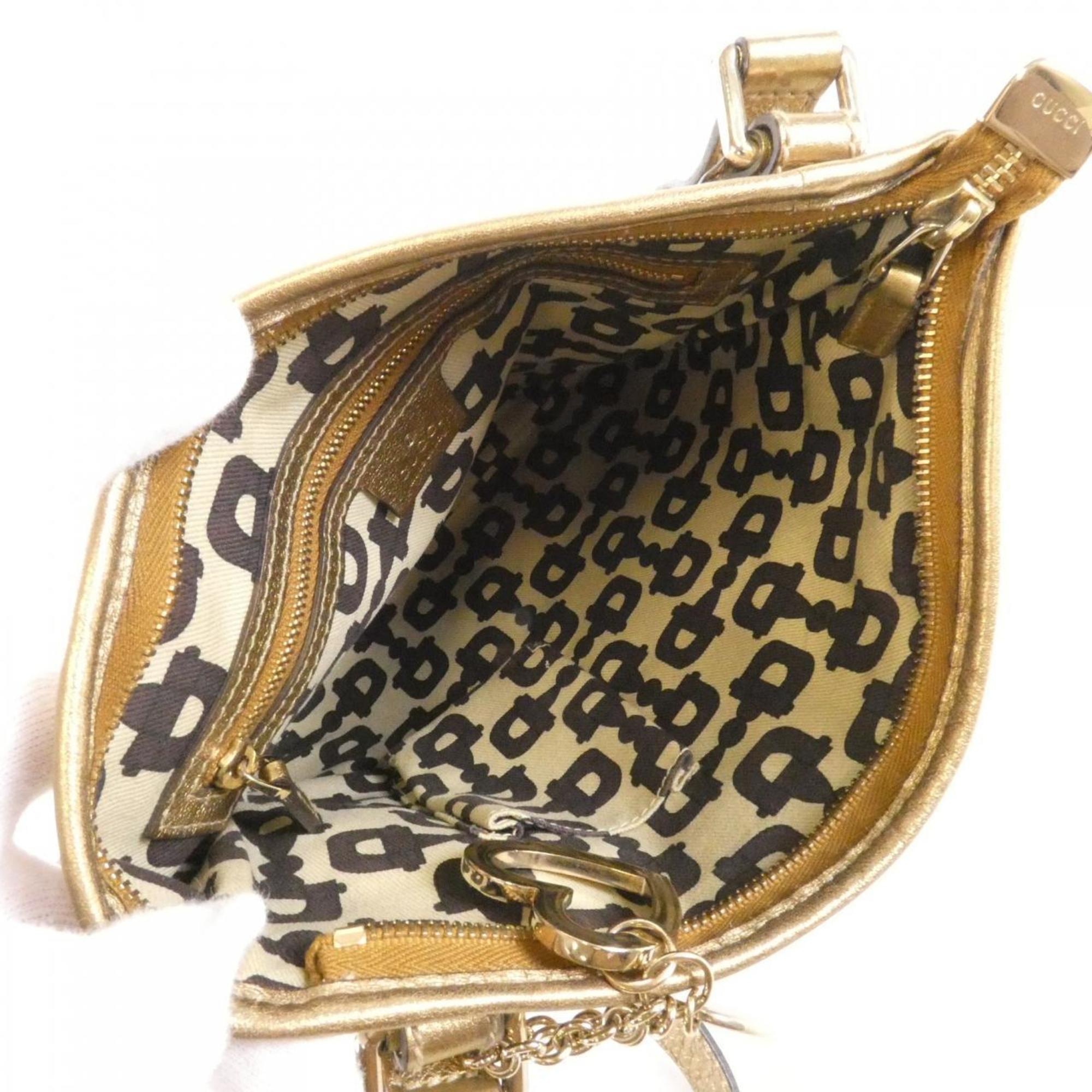 Gucci Beige Gg Canvas Shoulder Bag (Pre-Owned)