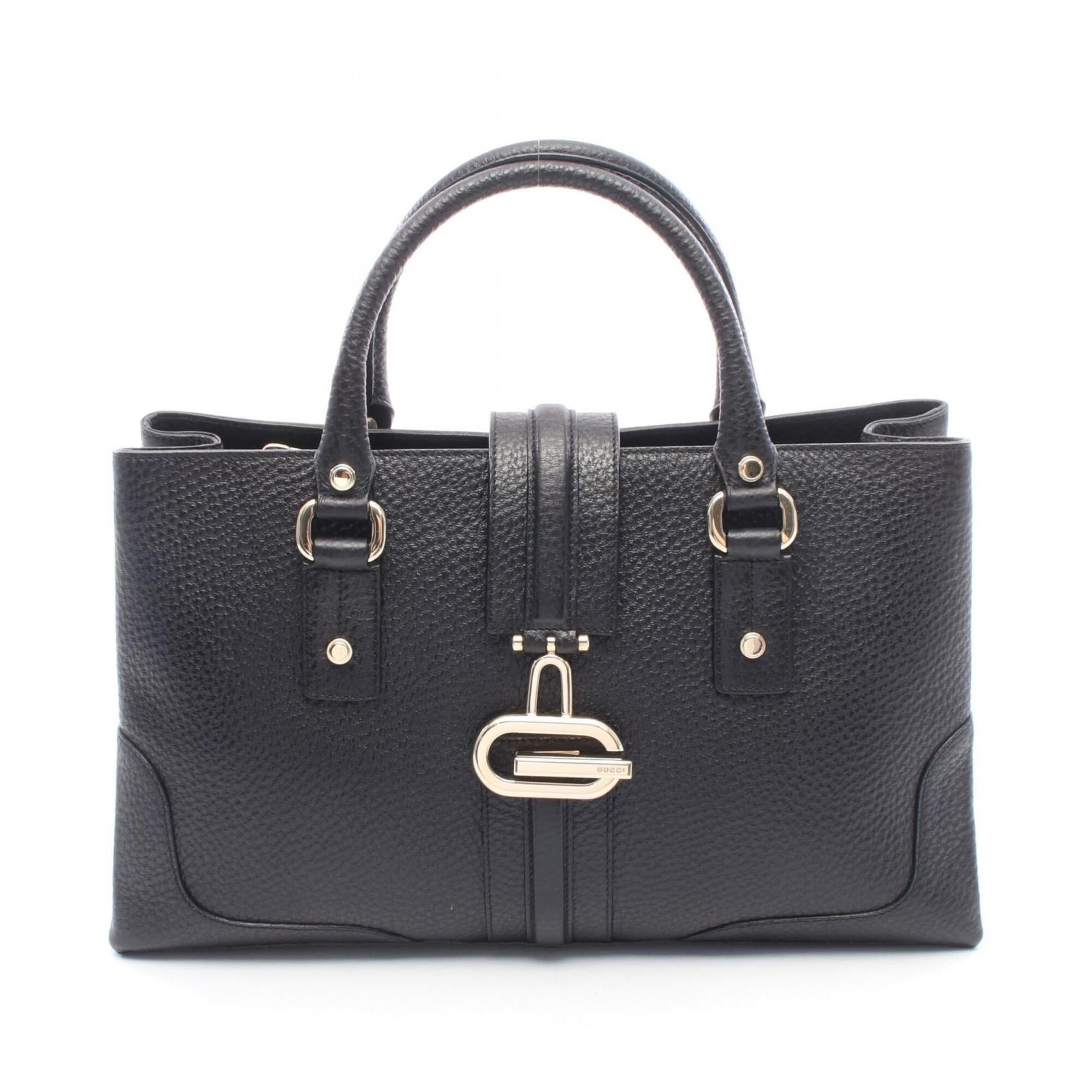 Gucci Black Leather Handbag (Pre-Owned)