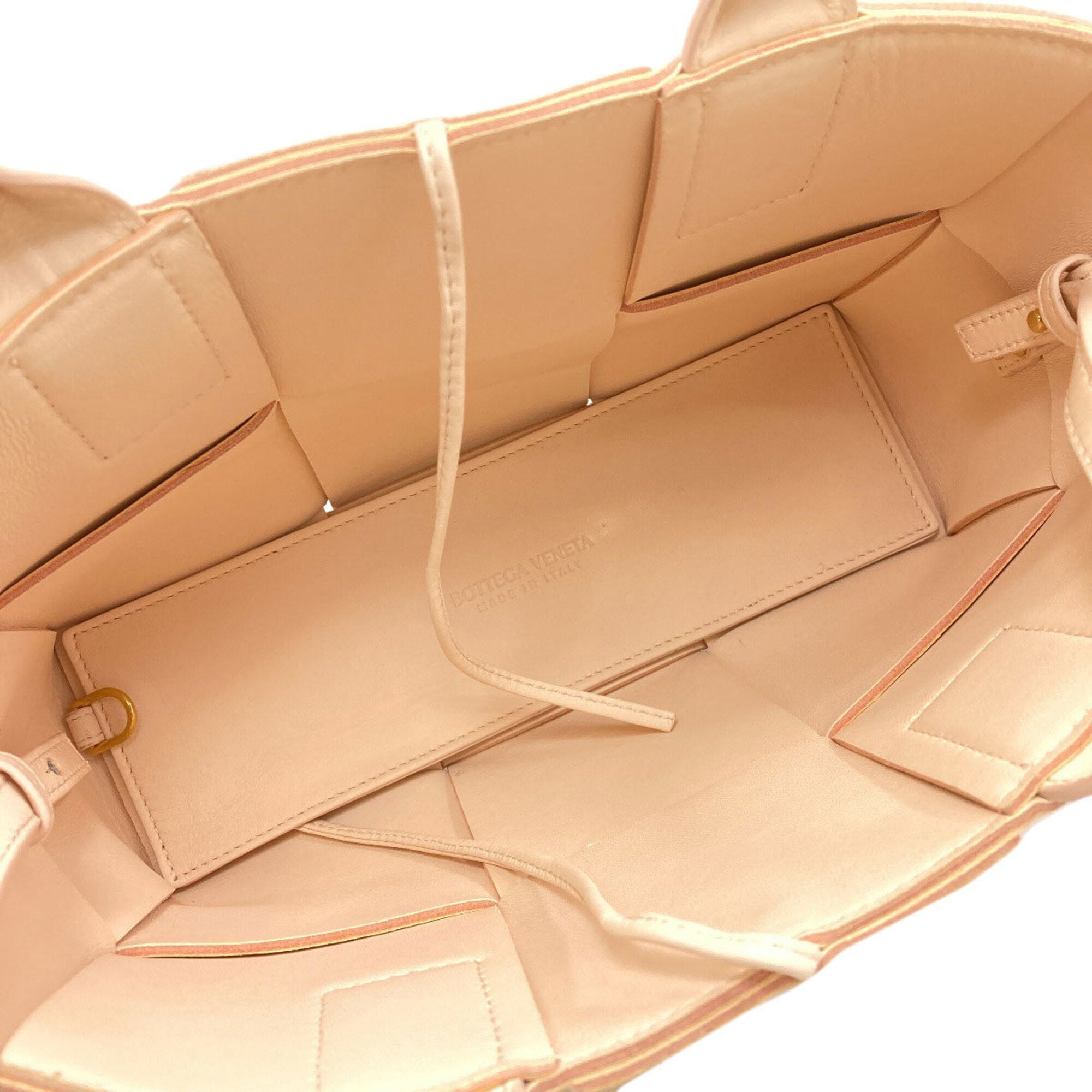 Bottega Veneta Pink Leather Handbag (Pre-Owned)