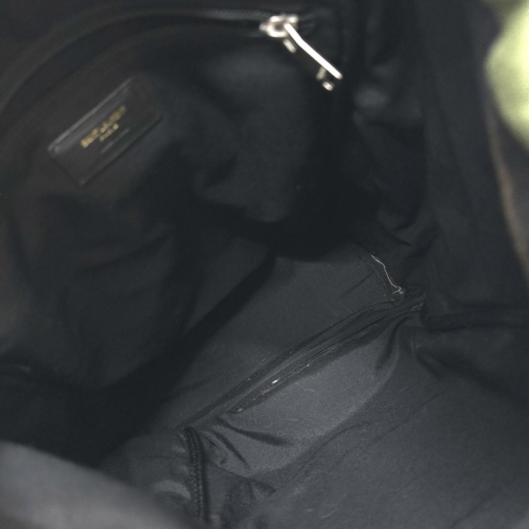 Yves Saint Laurent Camouflage Green Canvas Backpack (Pre-Owned)