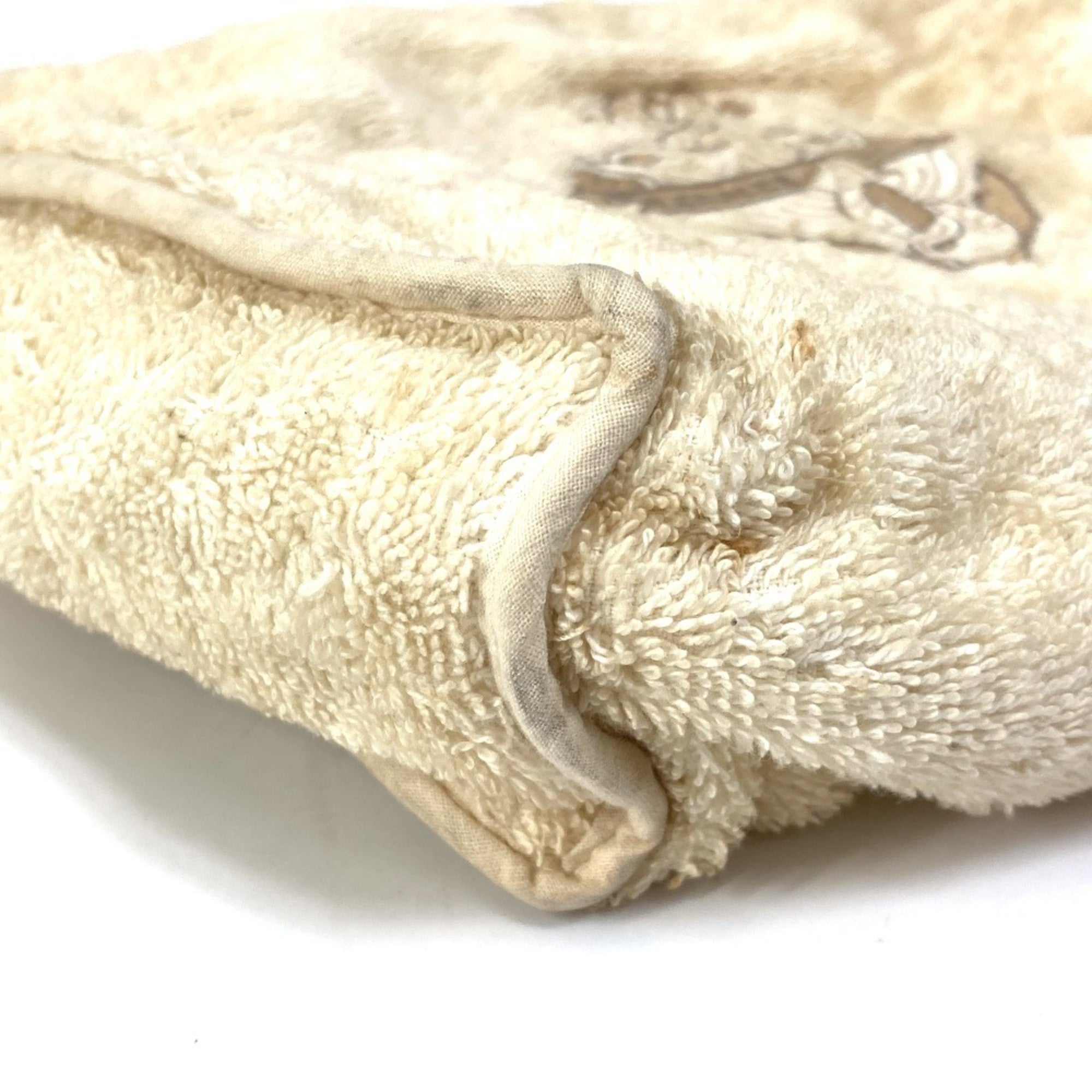 Hermes Beige Pile Fabric Clutch Bag Pouch (Pre-Owned)