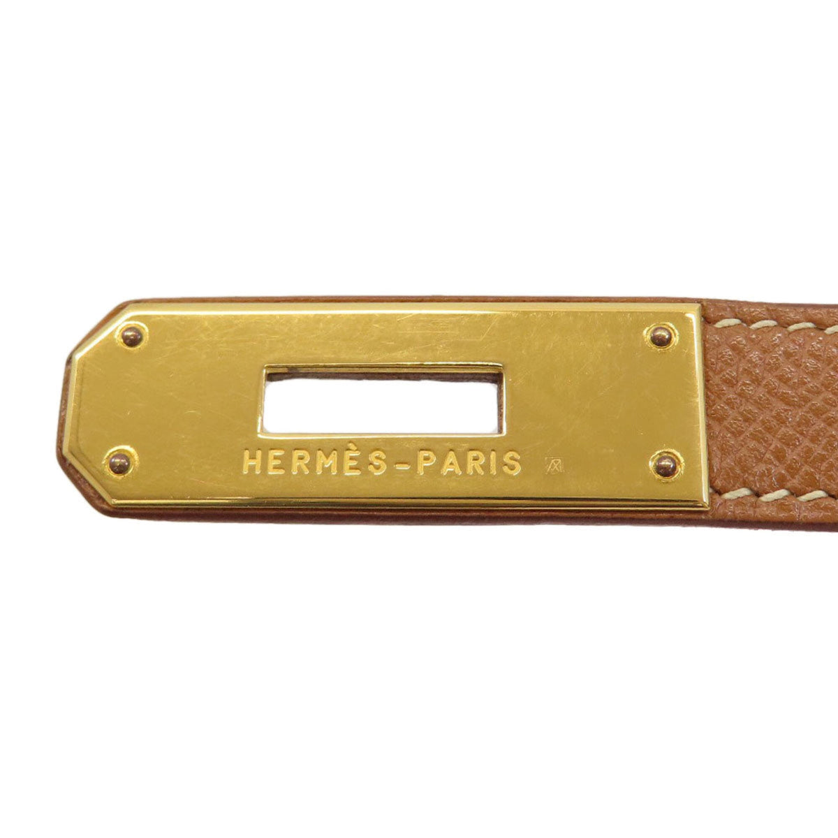 Hermes Gold Courchevel Leather Handbag (Pre-Owned)