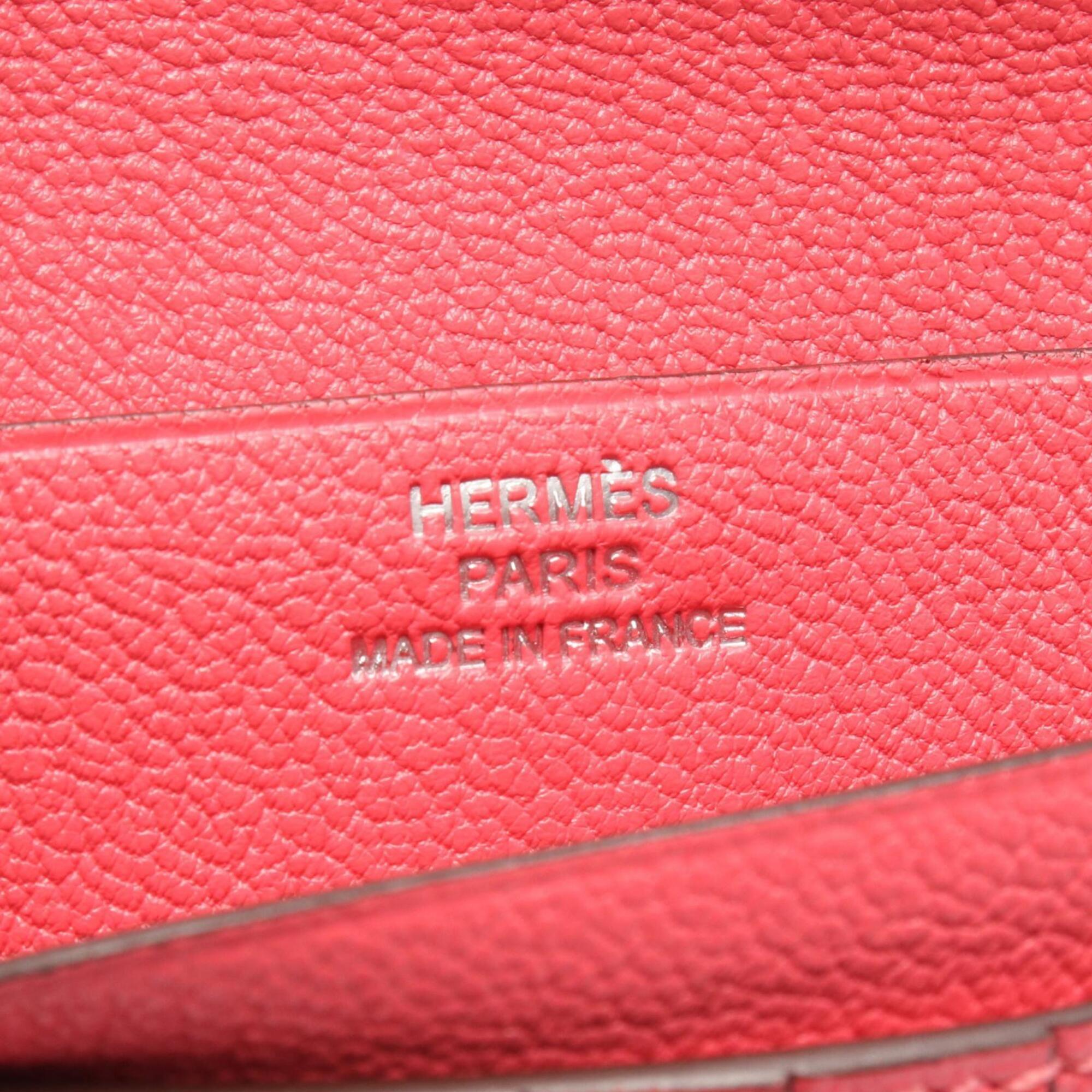 Hermes Pink Chevre Leather Wallet (Bi-Fold) (Pre-Owned)