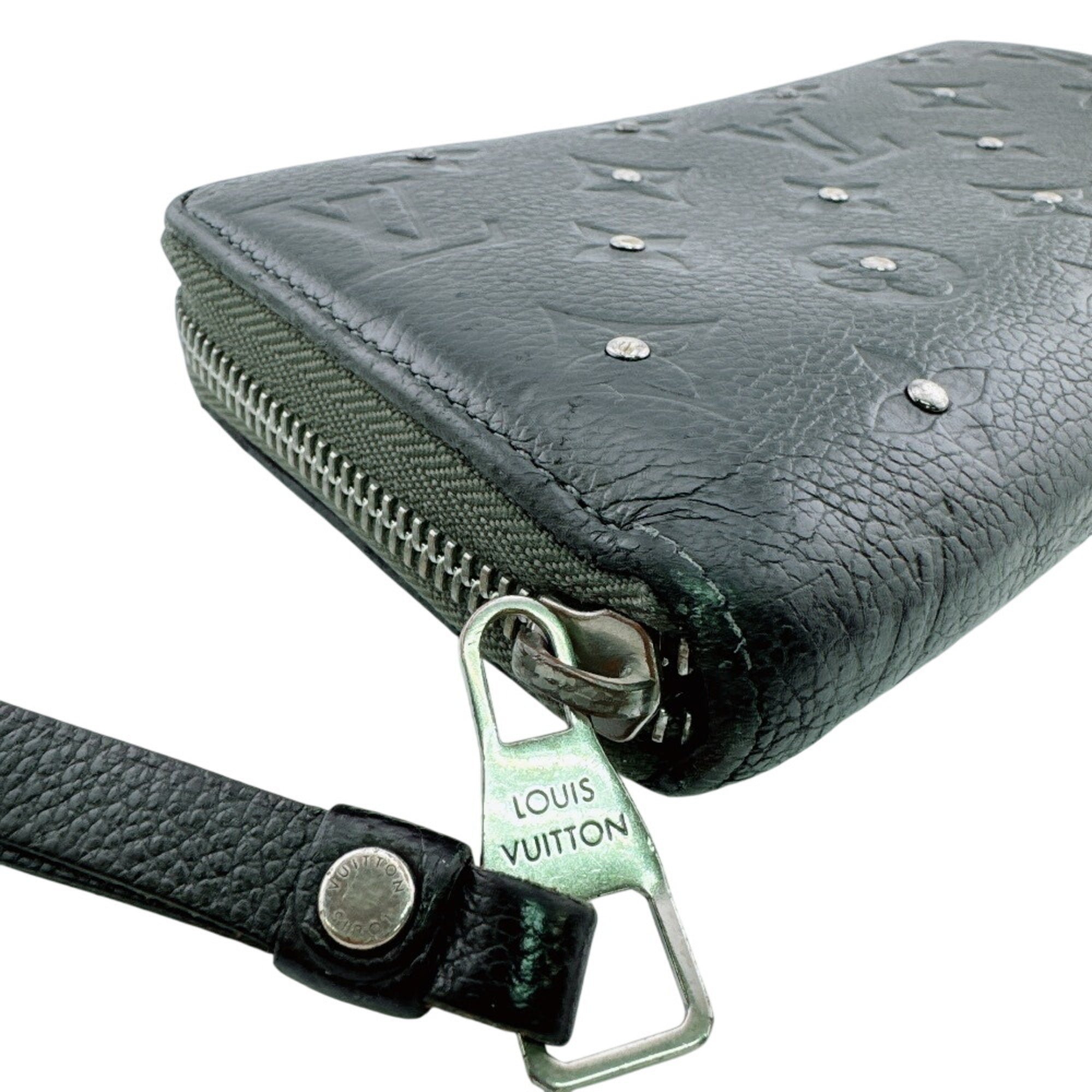 Louis Vuitton Monogram Empreinte Black Leather Long Wallet (Bi-Fold) (Pre-Owned)