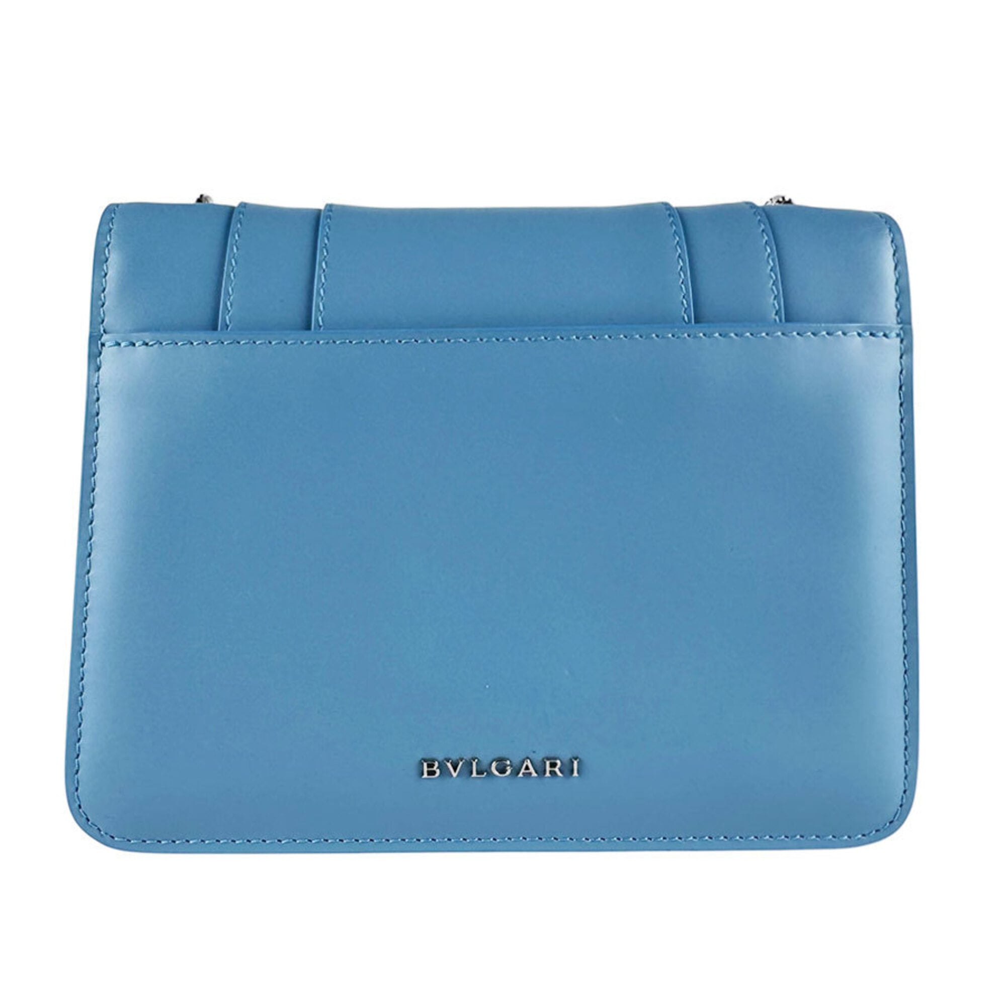 Bvlgari Blue Leather Shoulder Bag (Pre-Owned)