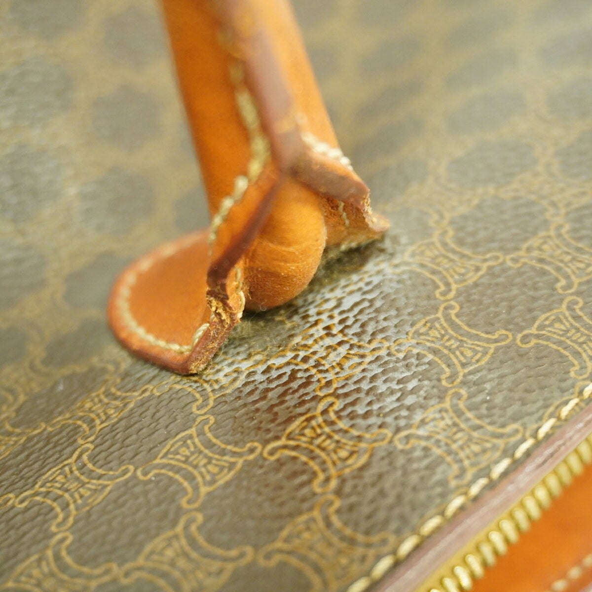 Celine Brown Pvc Handbag (Pre-Owned)