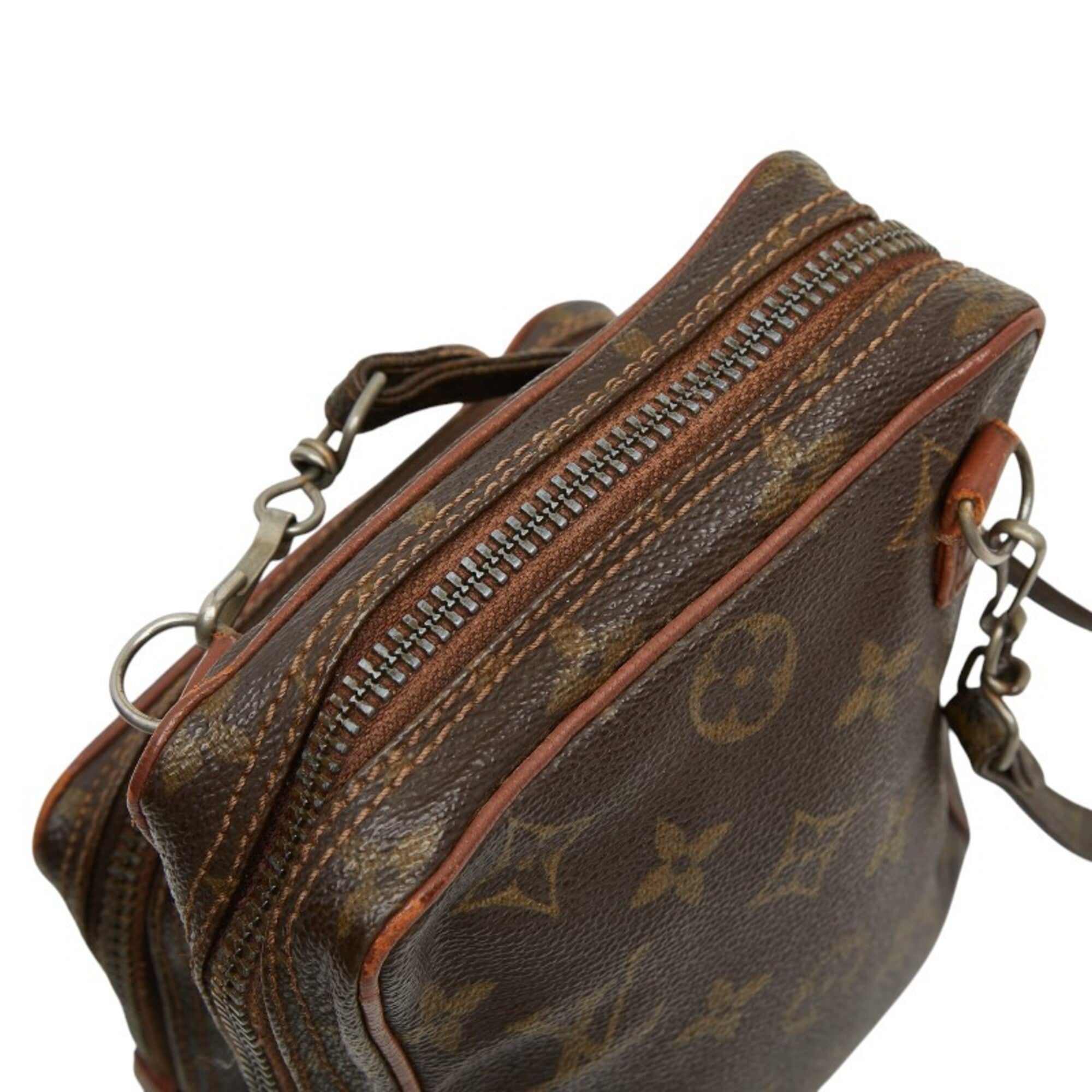 Louis Vuitton Brown Pvc Leather Shoulder Bag (Pre-Owned)