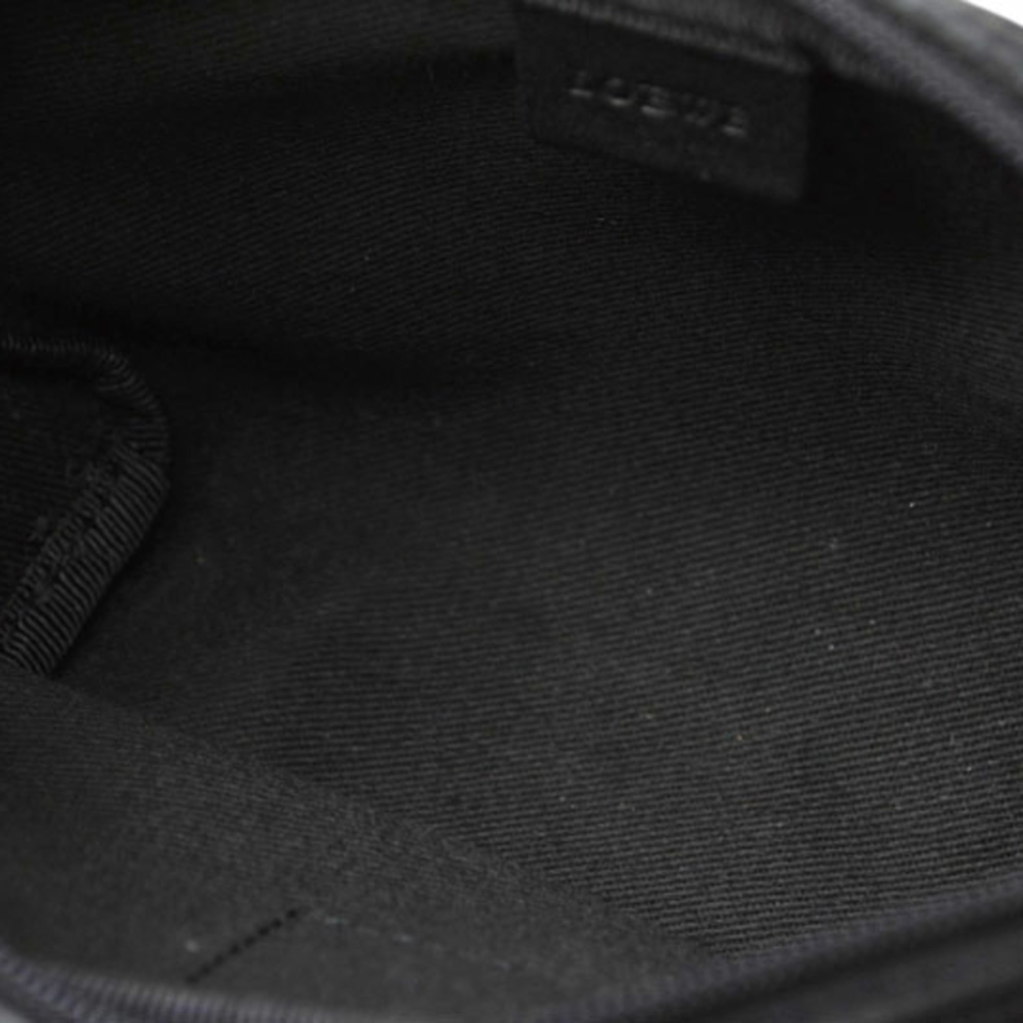 Loewe Beige Black Canvas Pouch (Pre-Owned)
