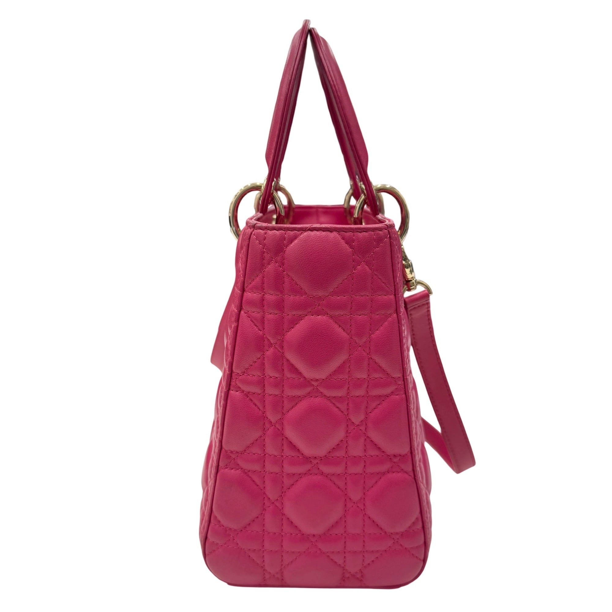 Christian Dior Pink Leather Handbag (Pre-Owned)