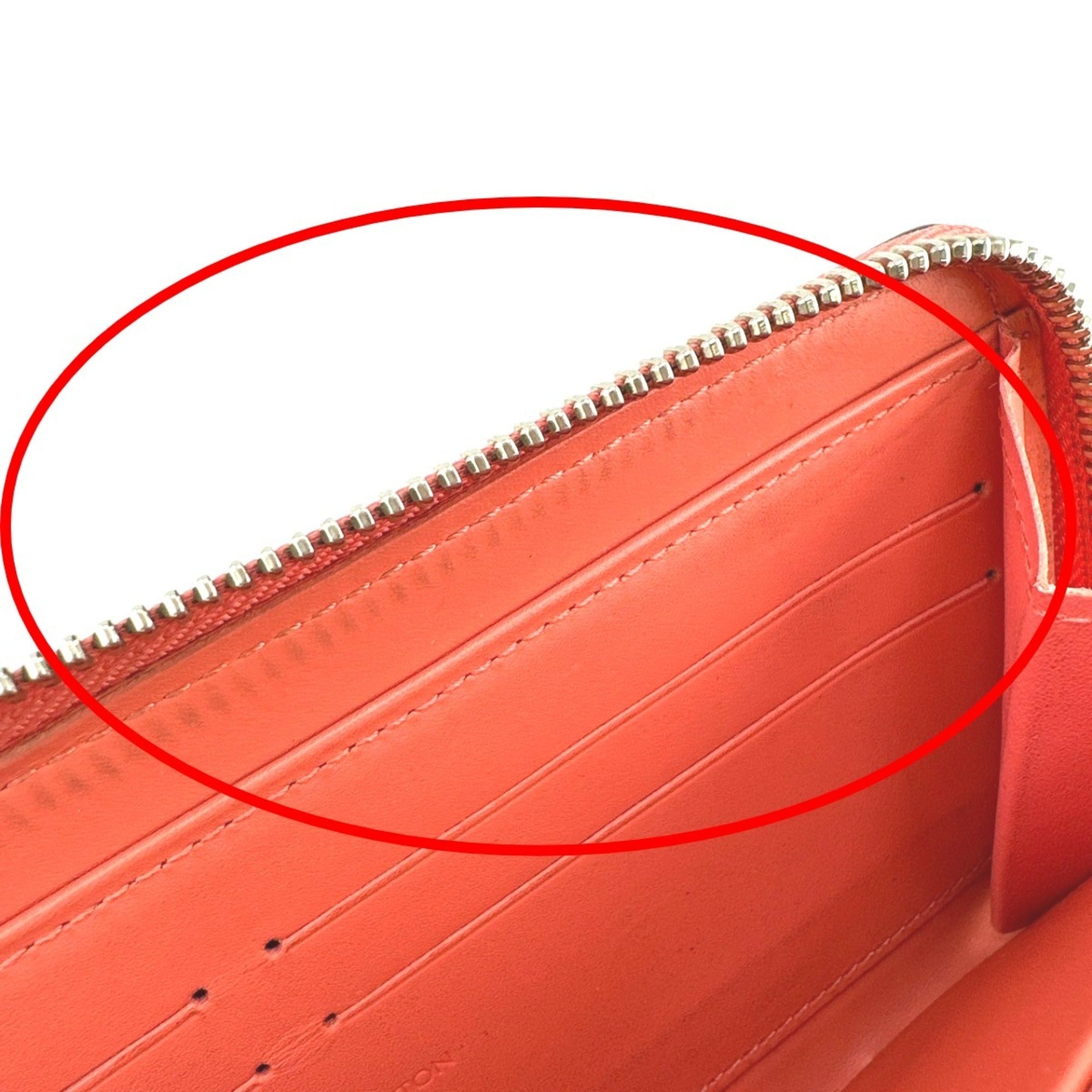 Louis Vuitton Monogram Vernis Rose Litchi Monogram Vernis Long Wallet (Bi-Fold) (Pre-Owned)