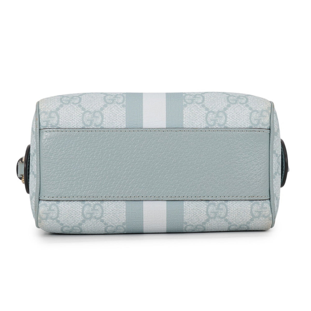 Gucci Light Blue Gg Supreme Leather Boston Bag Handbag Shoulder Bag (Pre-Owned)