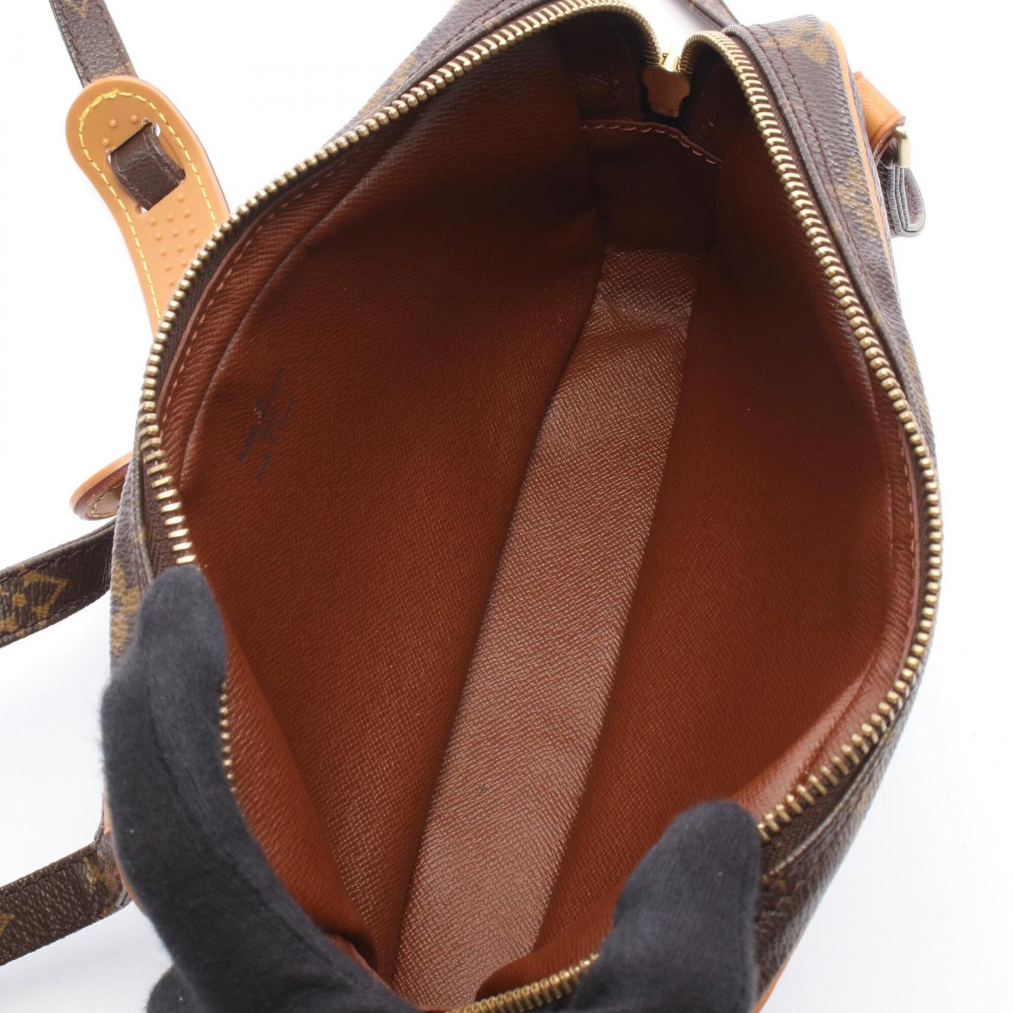 Louis Vuitton Brown Monogram Coated Canvas Leather Handbag Shoulder Bag (Pre-Owned)