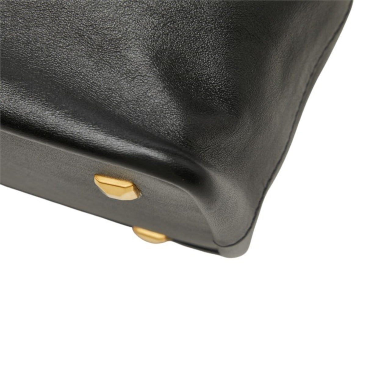 Mcm Black Leather Handbag Shoulder Bag (Pre-Owned)