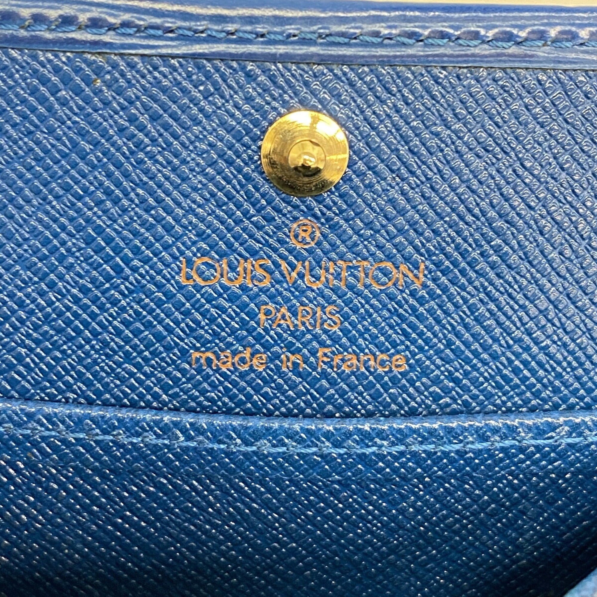 Louis Vuitton Toledo Blue Coin Purse/Coin Case (Pre-Owned)