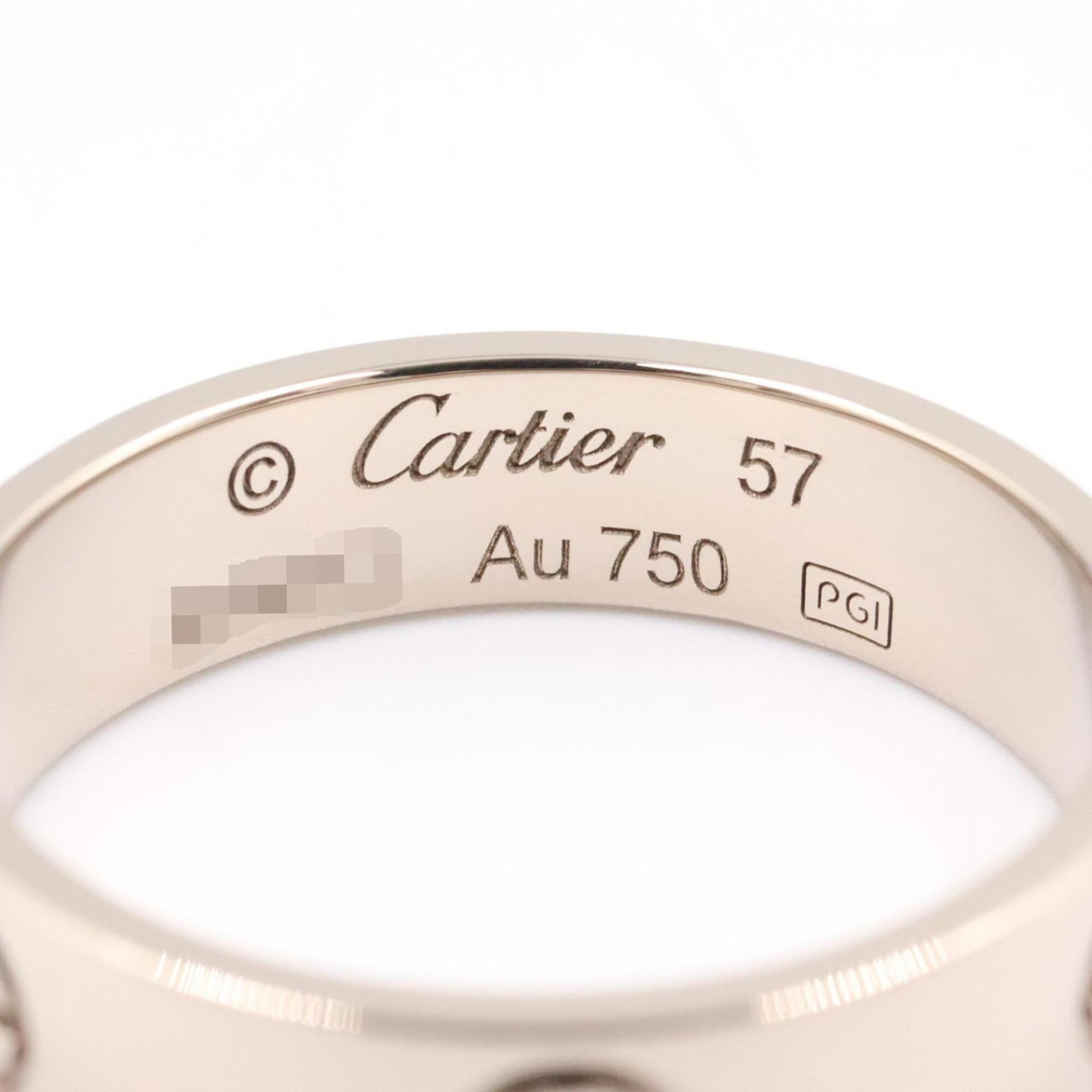 Cartier White Gold White Gold (18K) Band Ring (Pre-Owned)