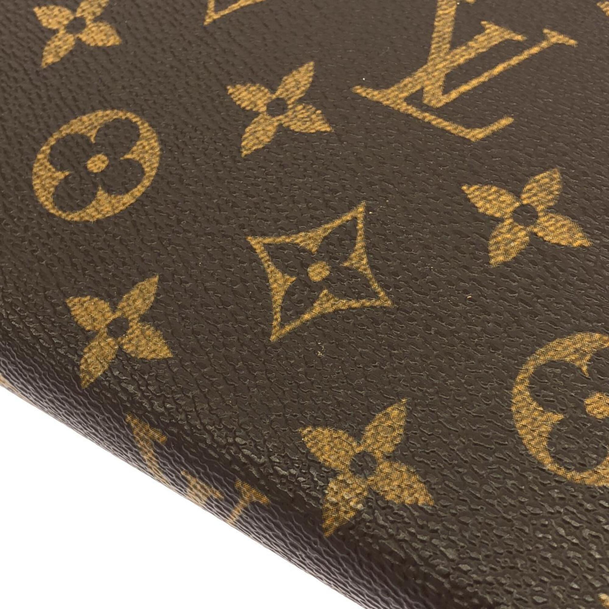 Louis Vuitton Marron Coated Canvas Handbag (Pre-Owned)