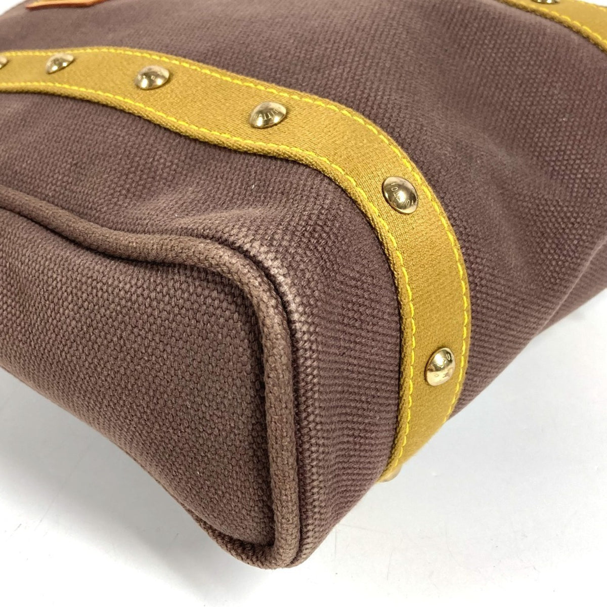 Louis Vuitton Brown Canvas Shoulder Bag Tote Bag (Pre-Owned)